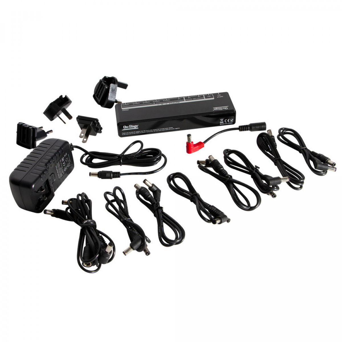 On-Stage PS901 Pedal Power Bank for Up To 13 Effects Pedals 9, 12 and/or 18 Volt