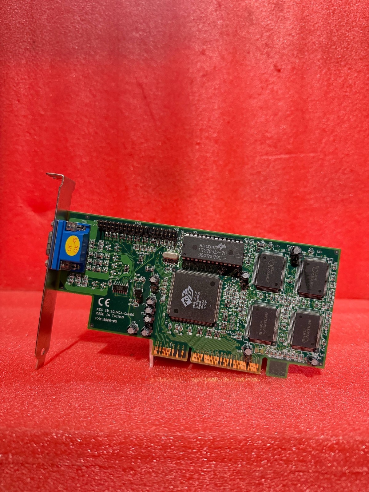 ATI Rage IIC AGP 8MB Vintage Video Graphics Card 215R2QZUA21 9806-05A VGA