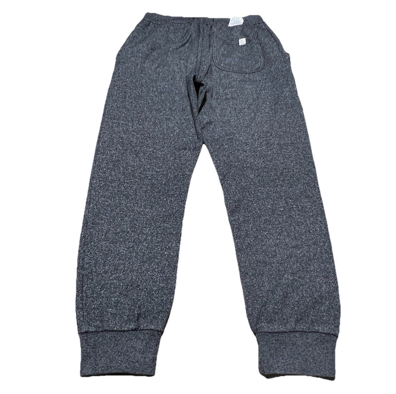 Free Planet Mens Jogger Sweatpants Black Speckle Button Zip Drawstring Size S