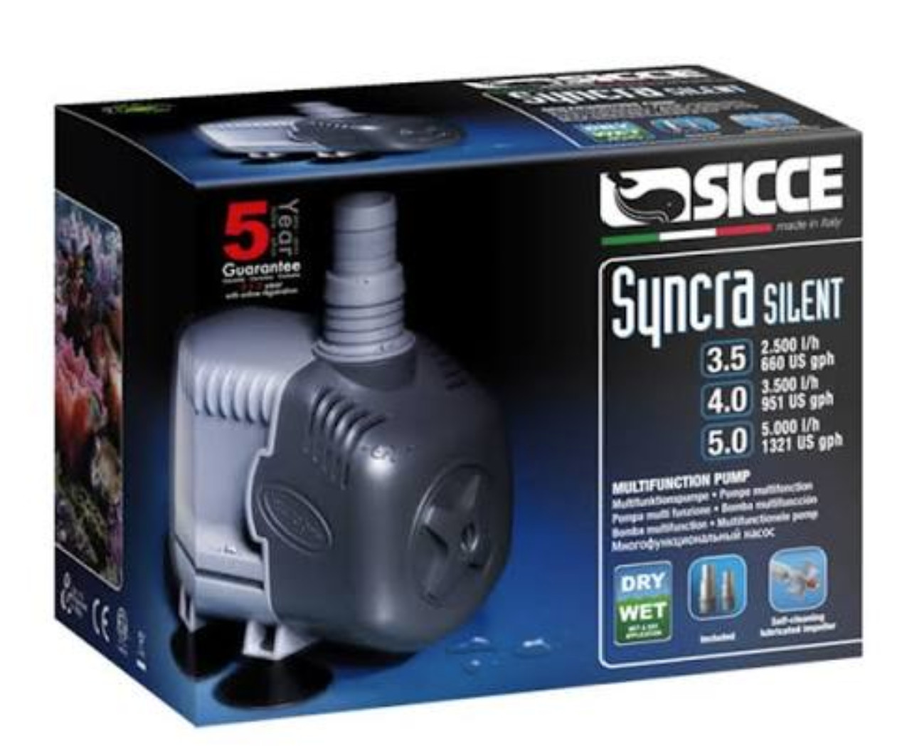 Sicce Syncra Silent 5.0 Pump 1321gph