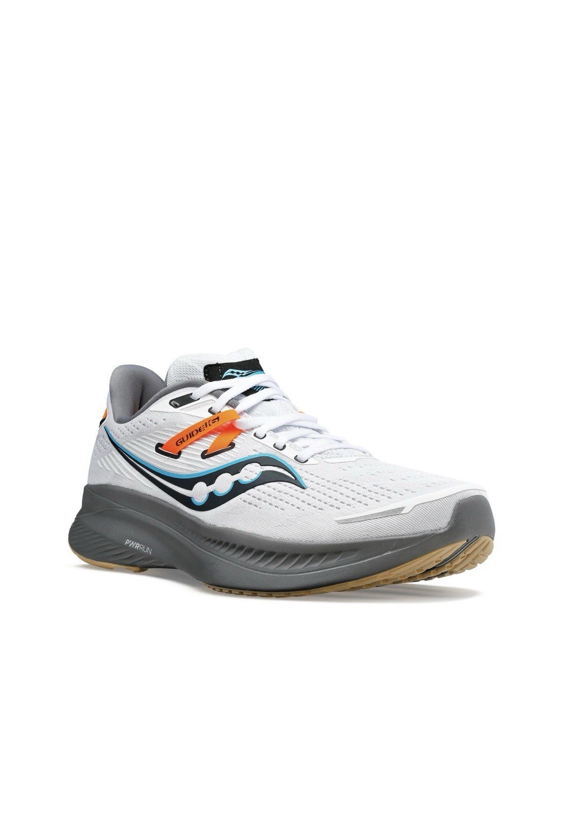 Saucony Men's GUIDE 16 Running Shoes White/Gravel US Size 8 Medium New