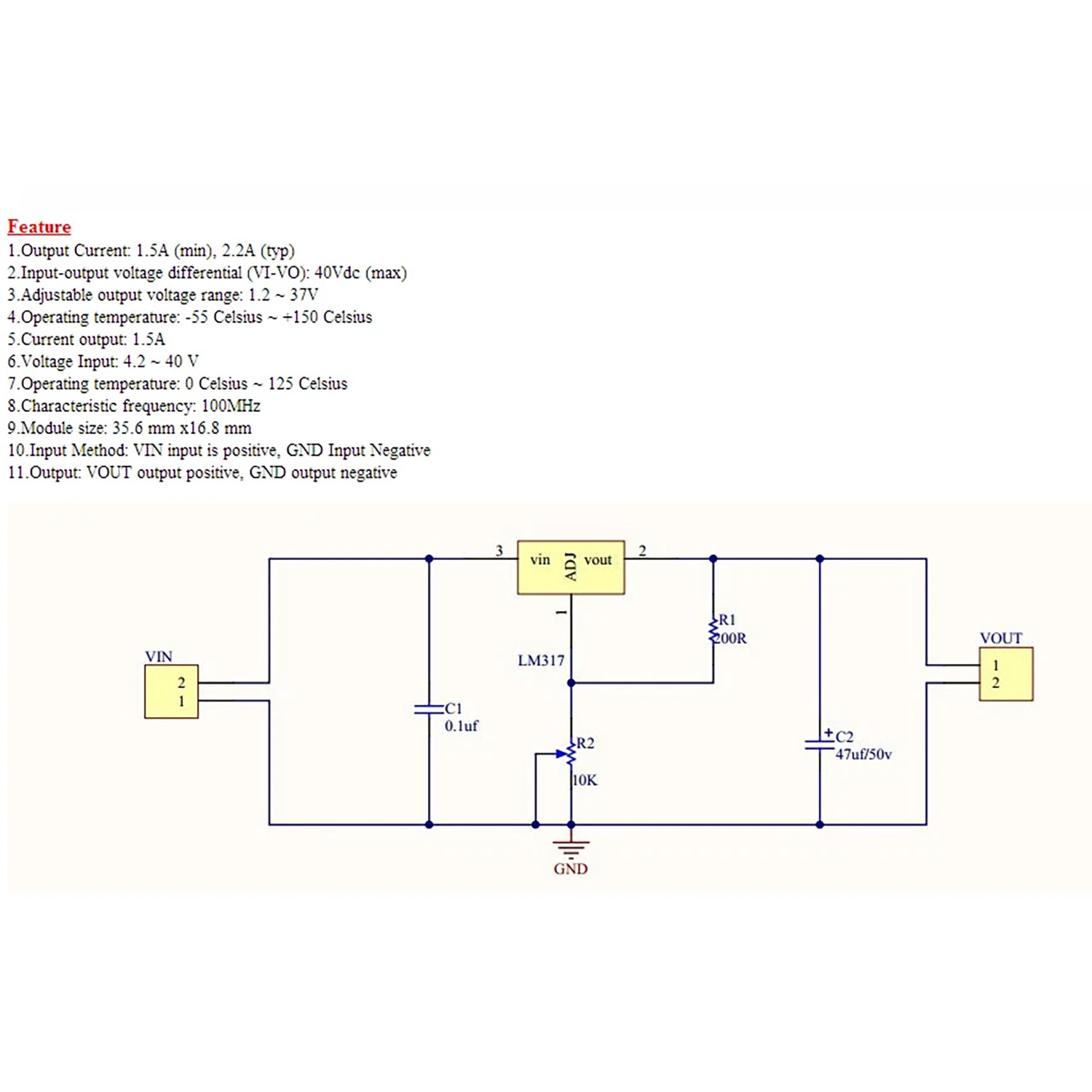 10pcs LM317 DC-DC Converter Adjustable Linear Regulator Step Down Circuit Board