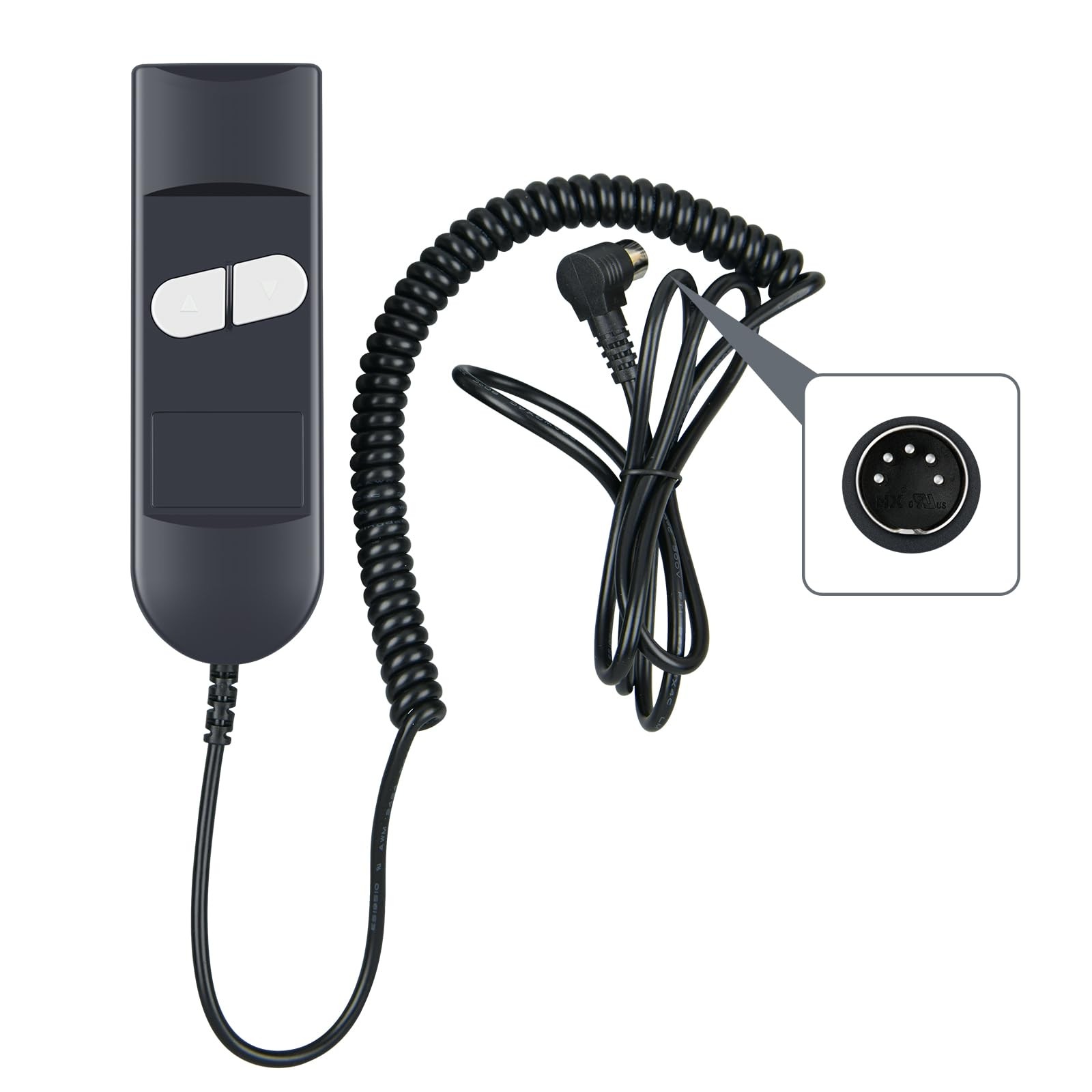 Recliner Remote Hand Control Replacement for Fromann, 90 Degree 2 Button 5 pin R