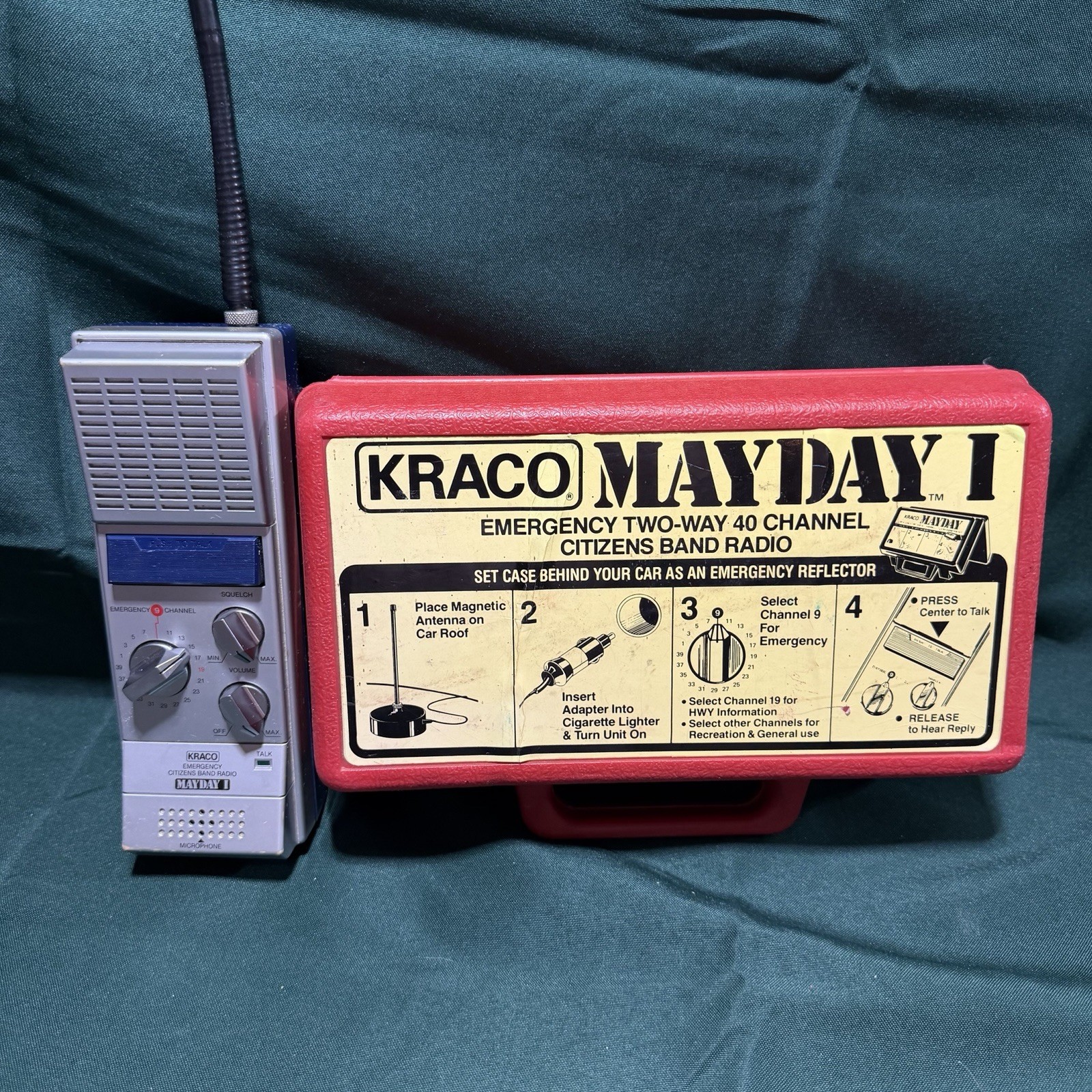 Kraco - Mayday I Emergency Two Way 40 Channel CB Radio - KCB-4006 - Works