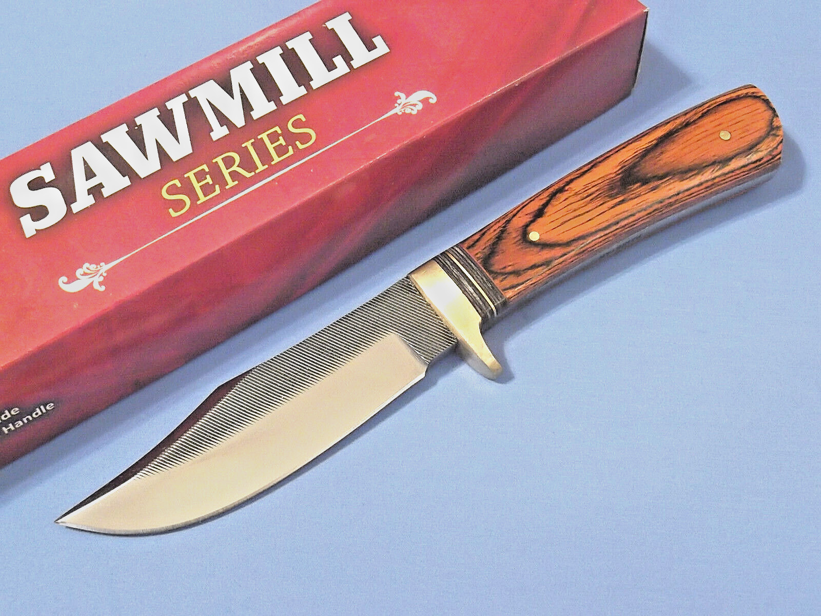 SAWMILL SERIES SM0023 Real File full tang fixed blade knife 8 1/4" overall NEW!