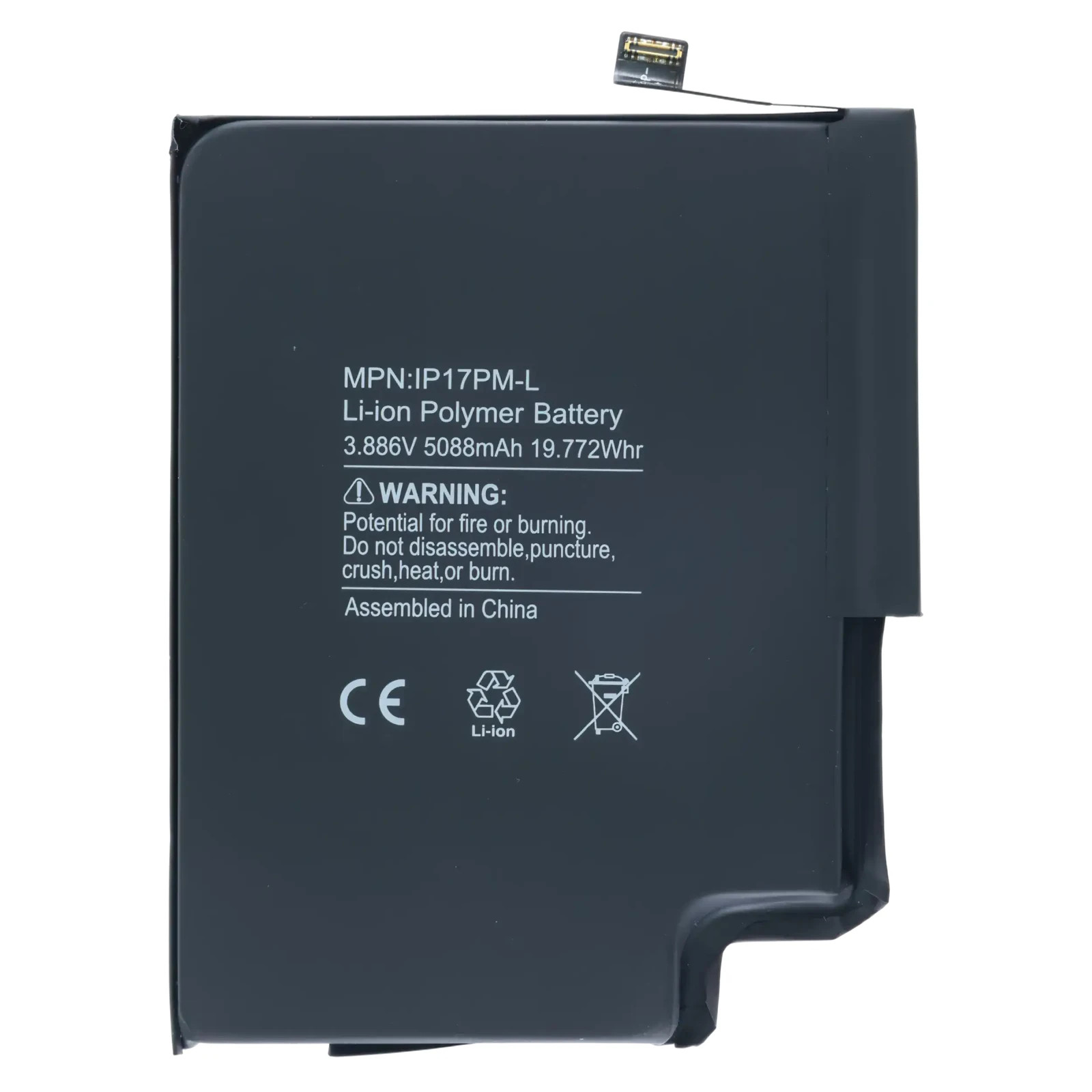 5088mAh Battery for i Phone 17 Pro Max (US Version) Replacement