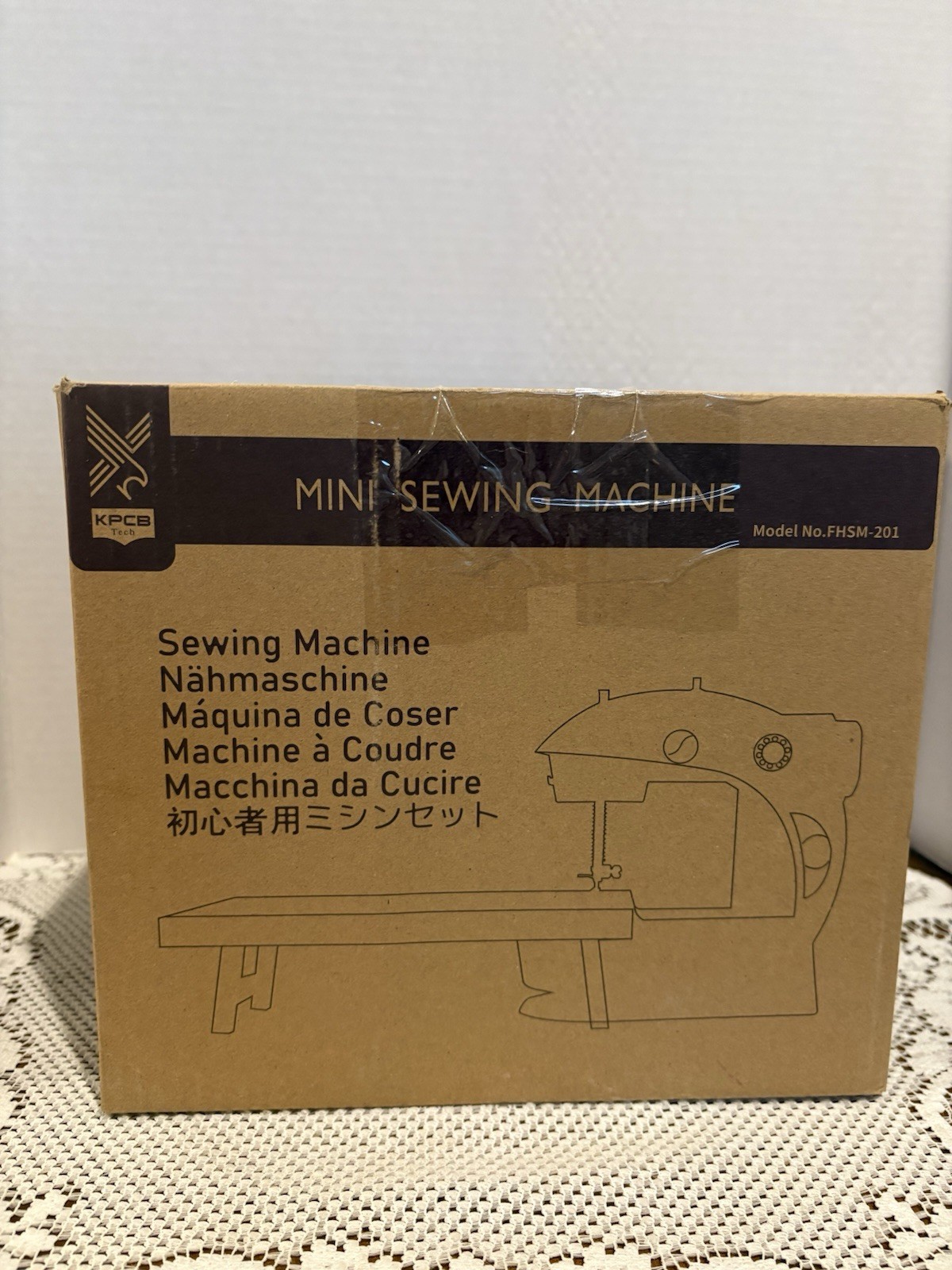 KPCB Tech FHSM-201 Mini Sewing Machine Electric Portable Compact Model FHSM-201