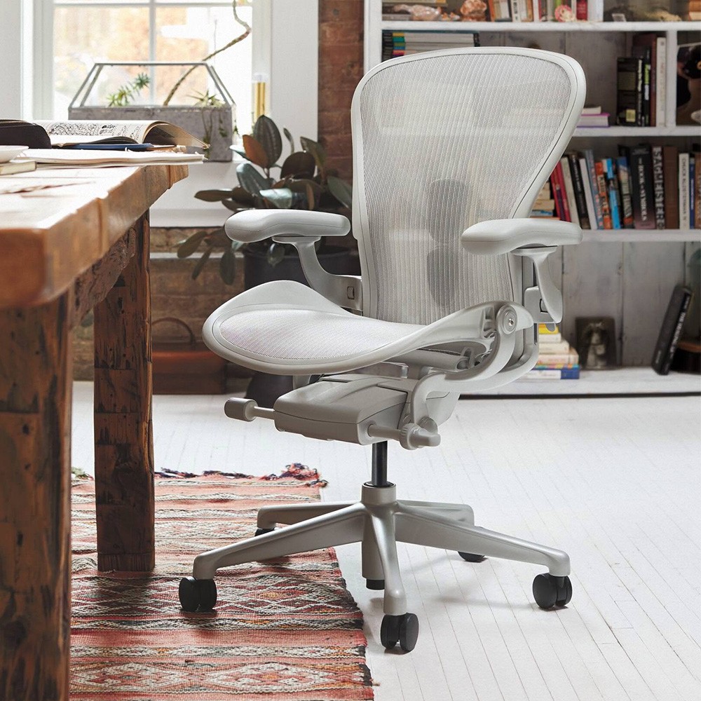 Vinyl Armpads Caps For Herman Miller Remastered Aeron Chair 1 pair Ore white