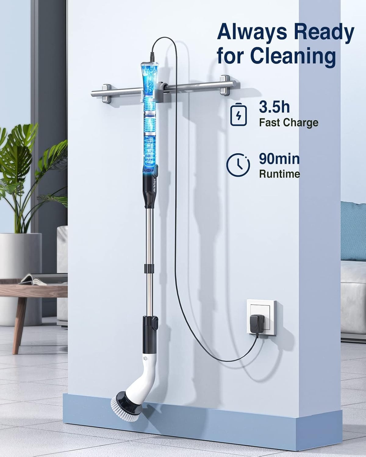 Electric Spin Scrubber, Cordless Cleaning Brush Scrubber with 7 Replaceable B...