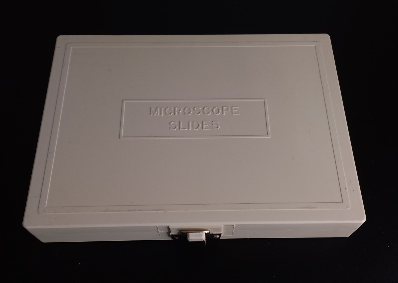 Fisher Brand Off-White Plastic Microscope Slide Case 100 Slots
