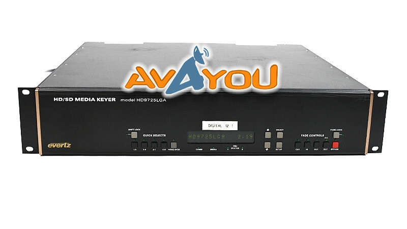 Evertz HD9725LGA-L4 Lidia HD/SD Logo Media Keyer EAS Crawl Air Temp