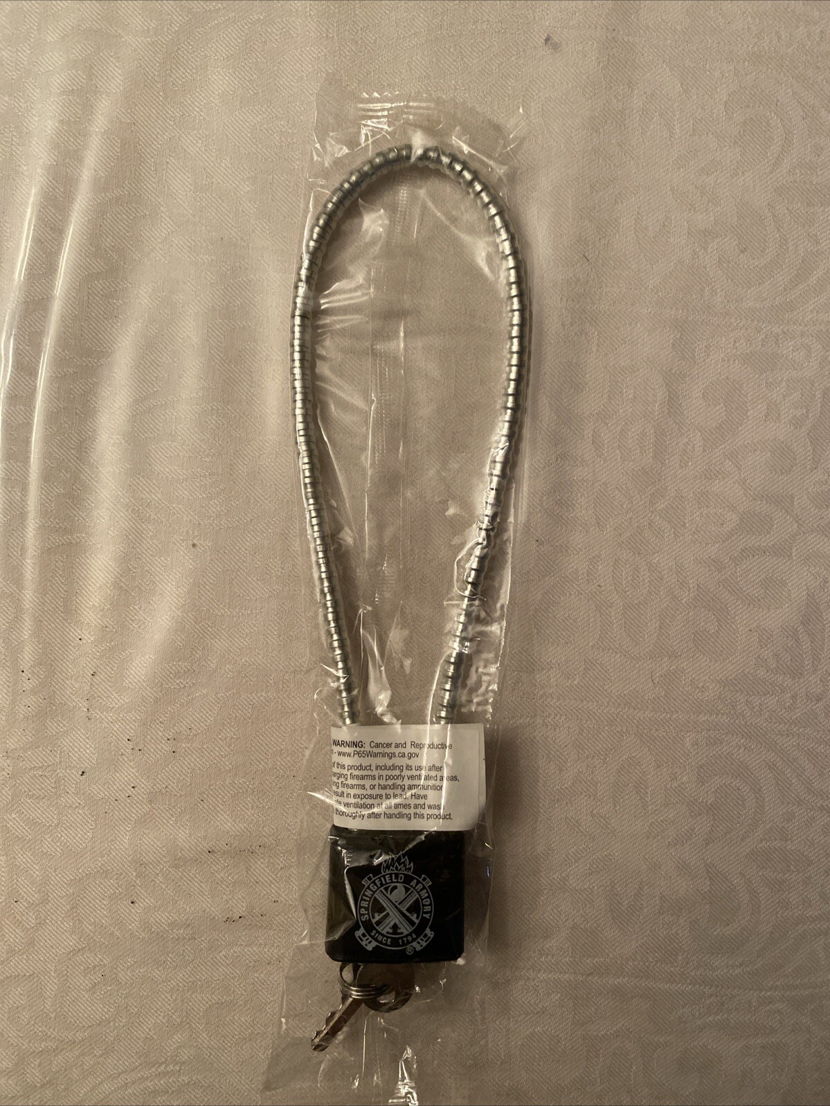 Springfield Armory Firearm Handgun Rifle Shotgun Gun Safety Cable Lock 15" New