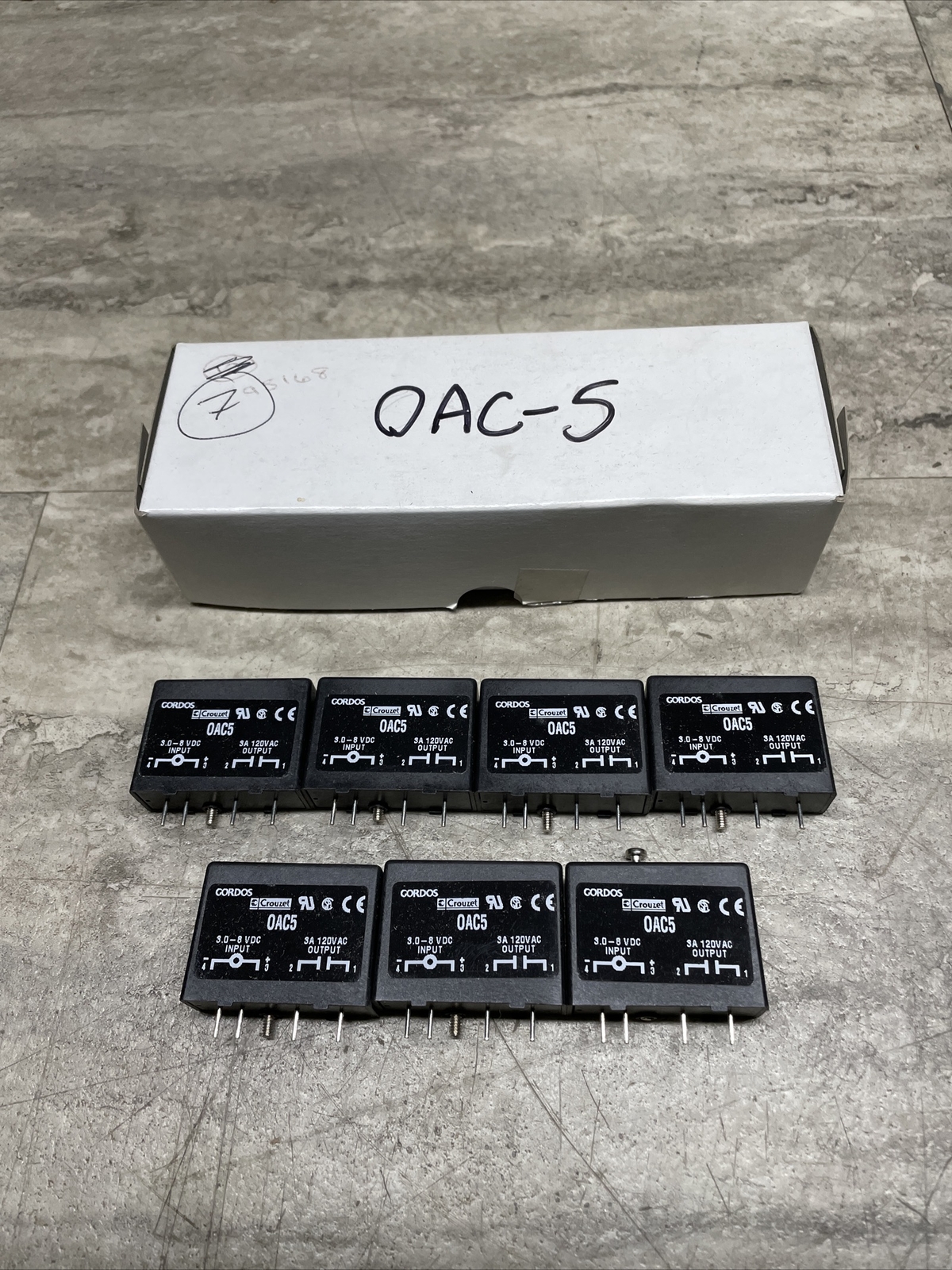 Lot Of 7 Crouzet OAC5 0AC5 Output Module, New