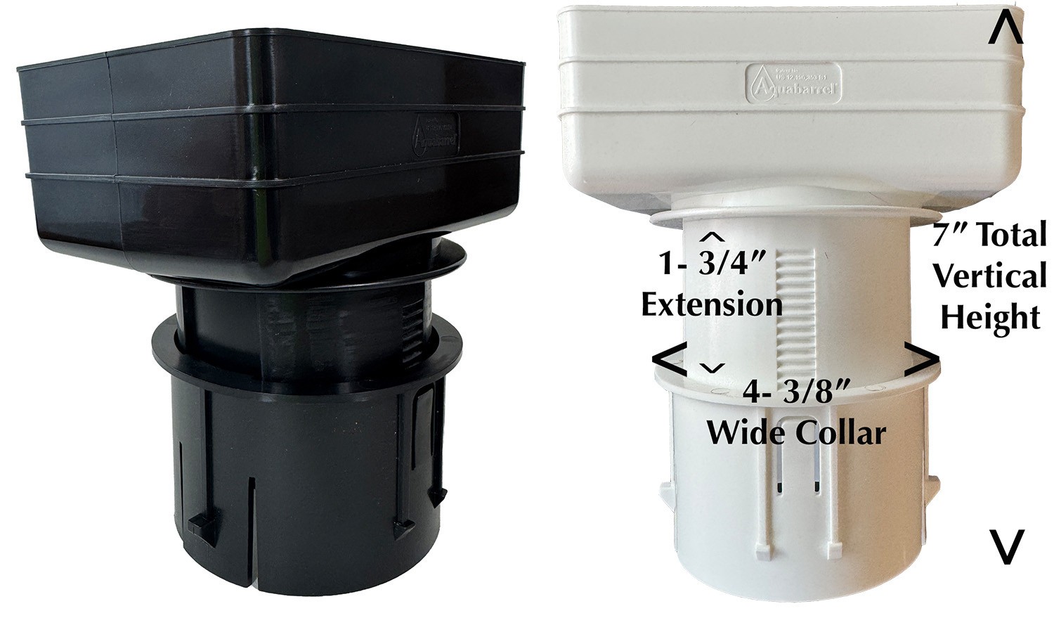 4x5x4 Downspout Adapter - Adjustable Height - Gutter to Underground Pipe