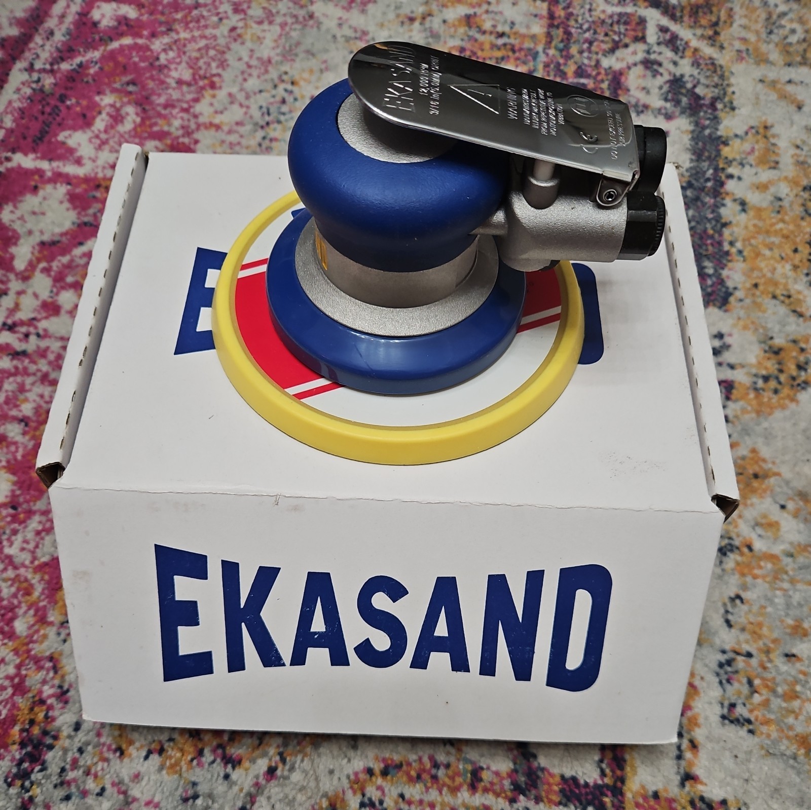 6" Ekasand DA Random Orbital Sander Non Vacuum - smooth face pad.