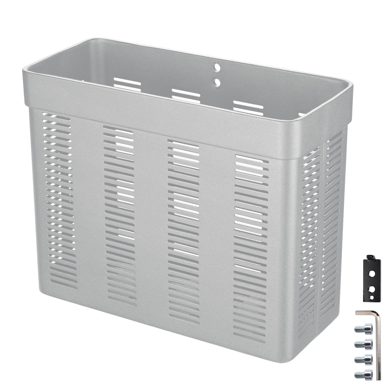 Yescom Storage Basket Organizer Holder for PC Mobile Cart Trolley Cart Silver
