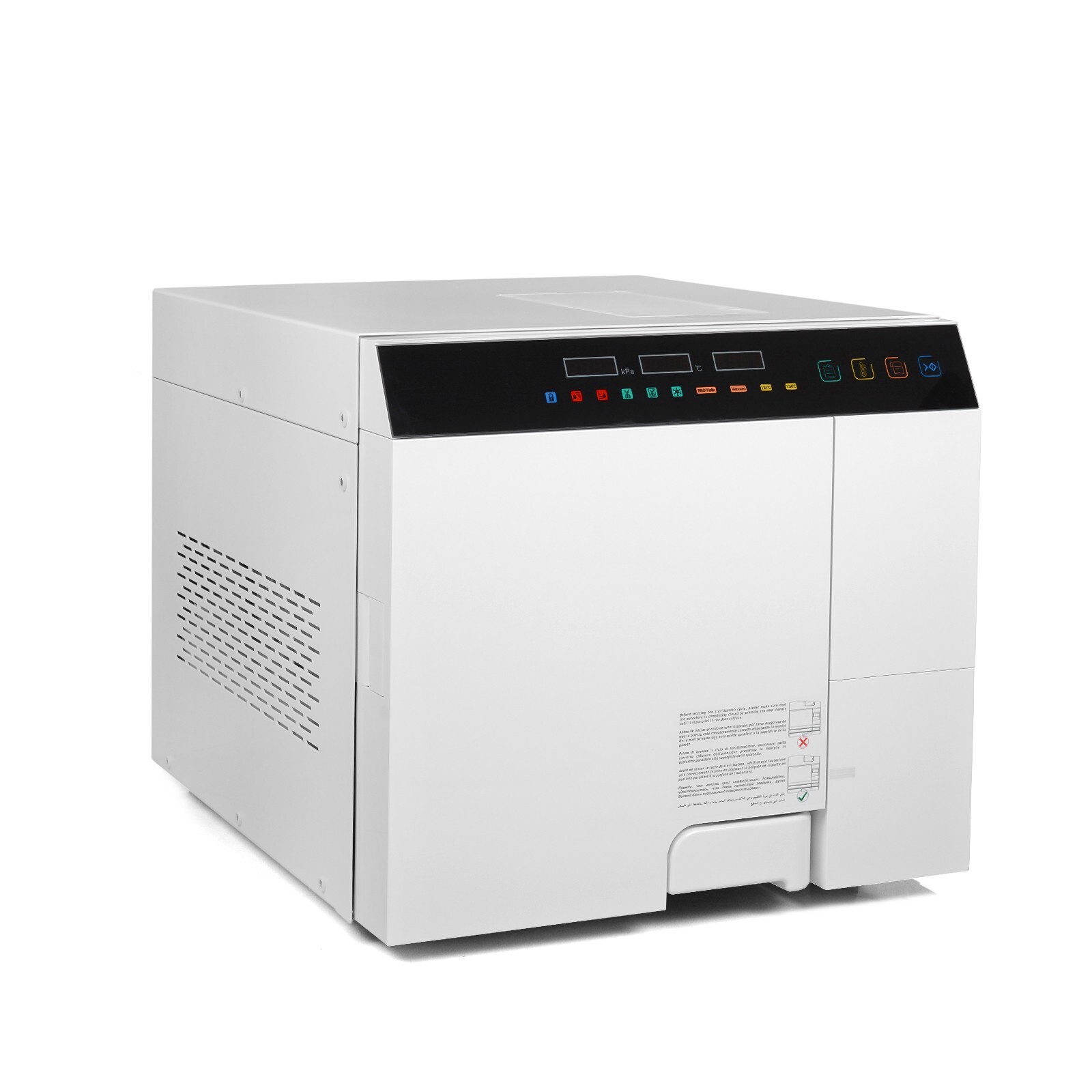 18L Fully Automatic Class B Dental Vacuum Autoclave Steam Sterilizer w/ Printer
