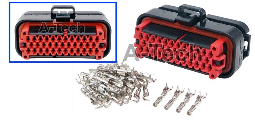 Microsquirt ECU TCU connector with pins for wiring harness projects standalone