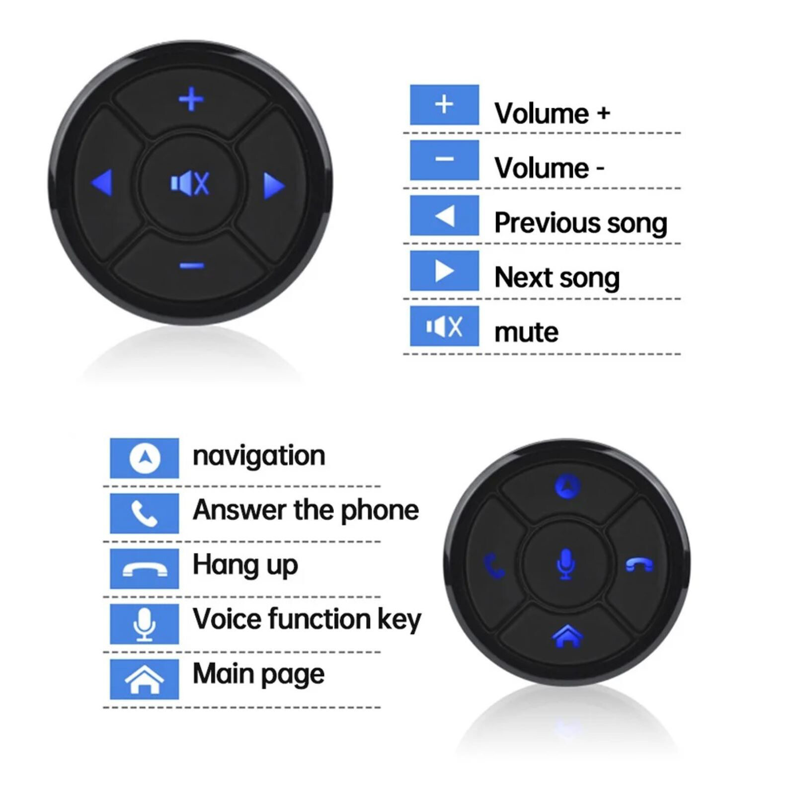 Universal Wireless Car Remote Control Button Smart Steering Wheel Controller