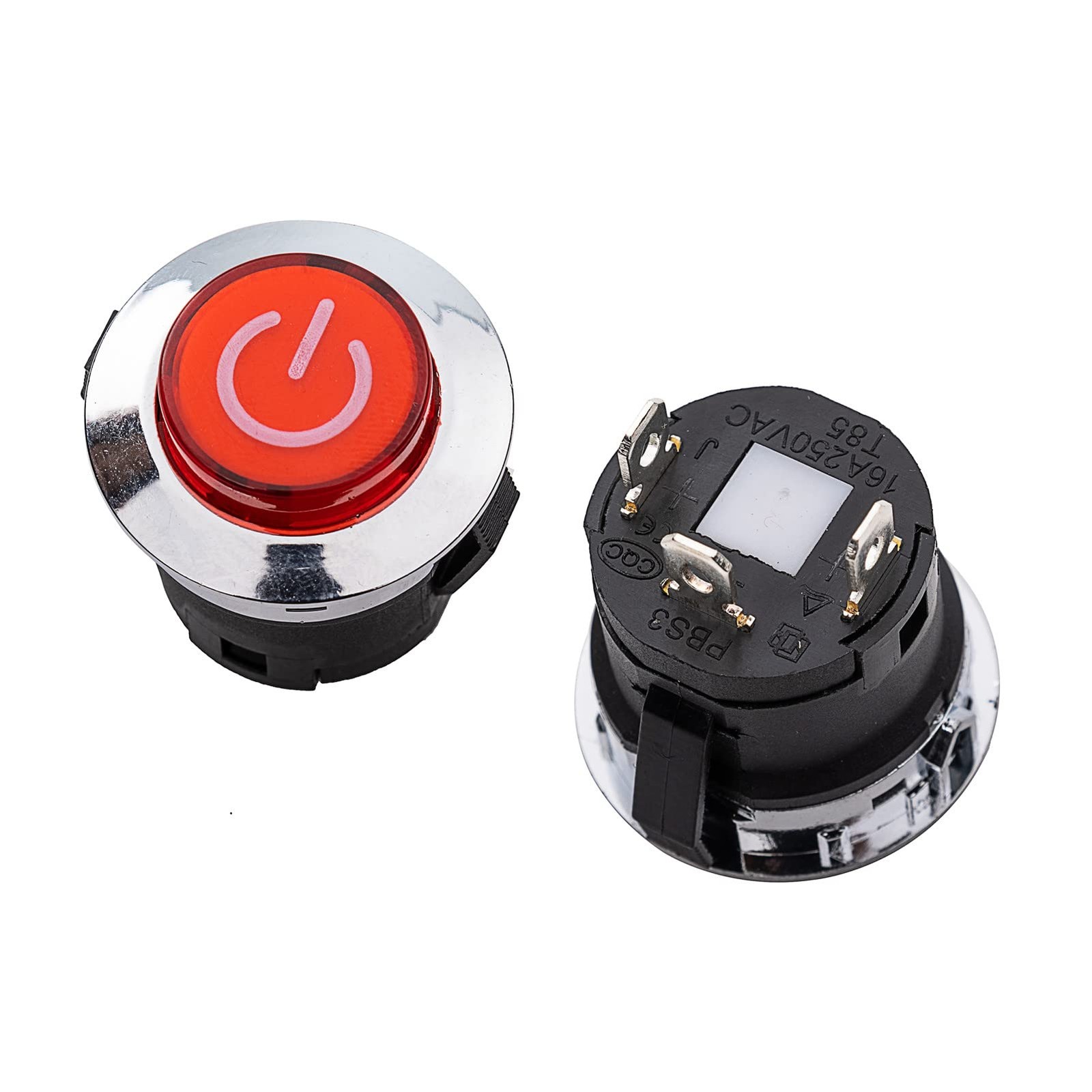 2 Pieces 2.8cm Children's Electric Riding Car Motorcycle Power Switch Round O...