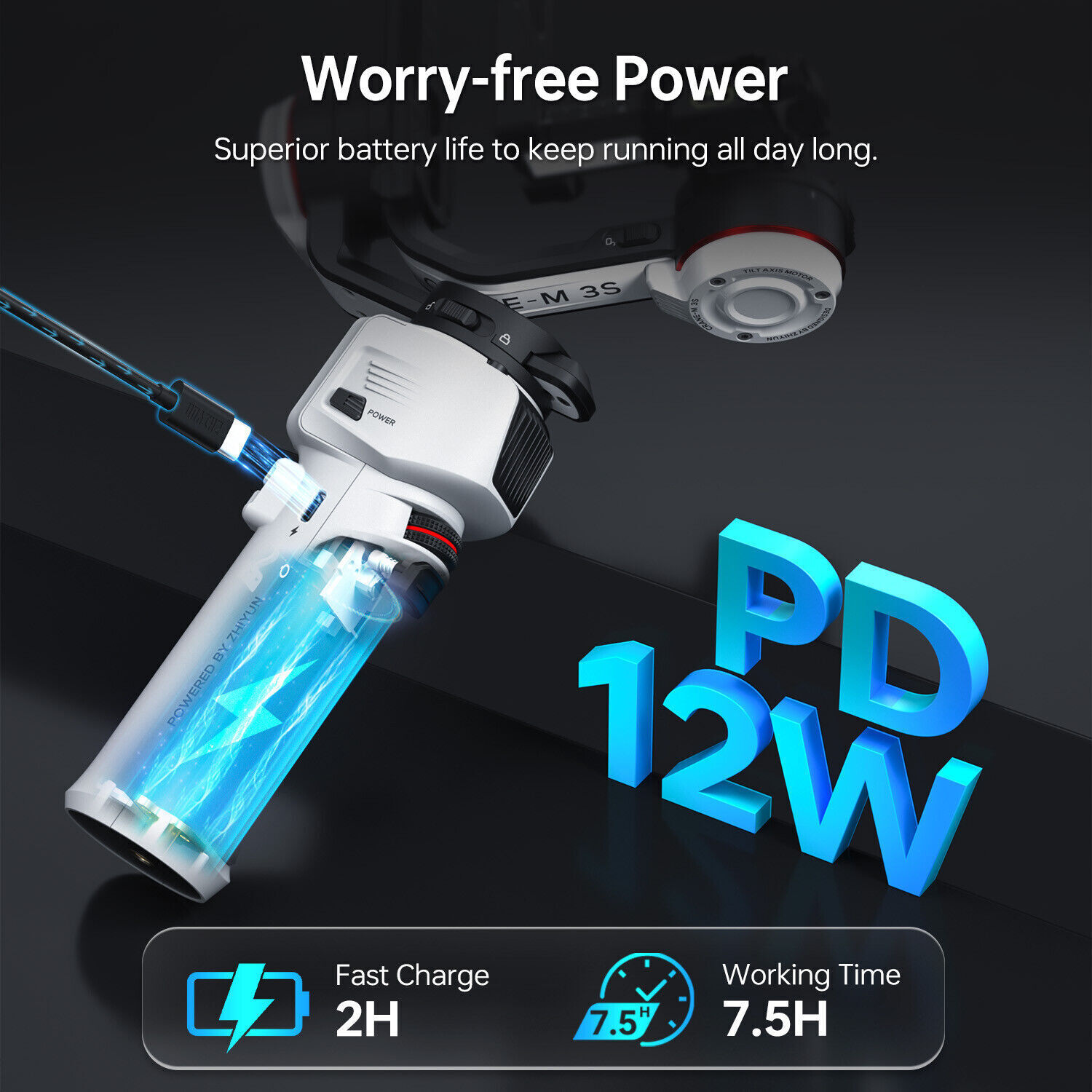 ZHIYUN Crane M3S Combo 3-Axis Gimbal Stabilizer for Mirrorless Camera Action Cam