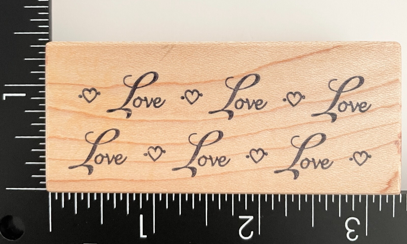 Great Impressions Love Hearts E146 Wood Mounted Rubber Stamp