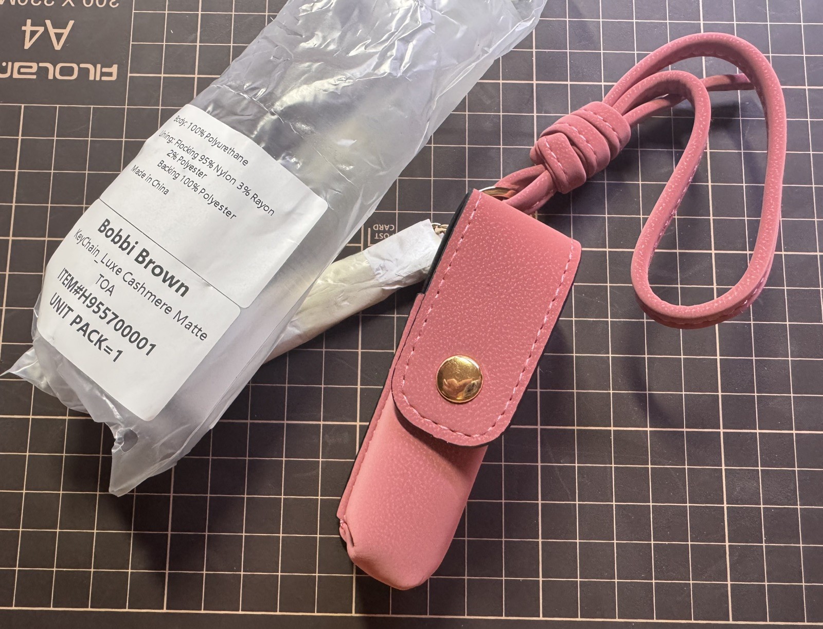 Bobbi Brown Lipstick Keychain Case