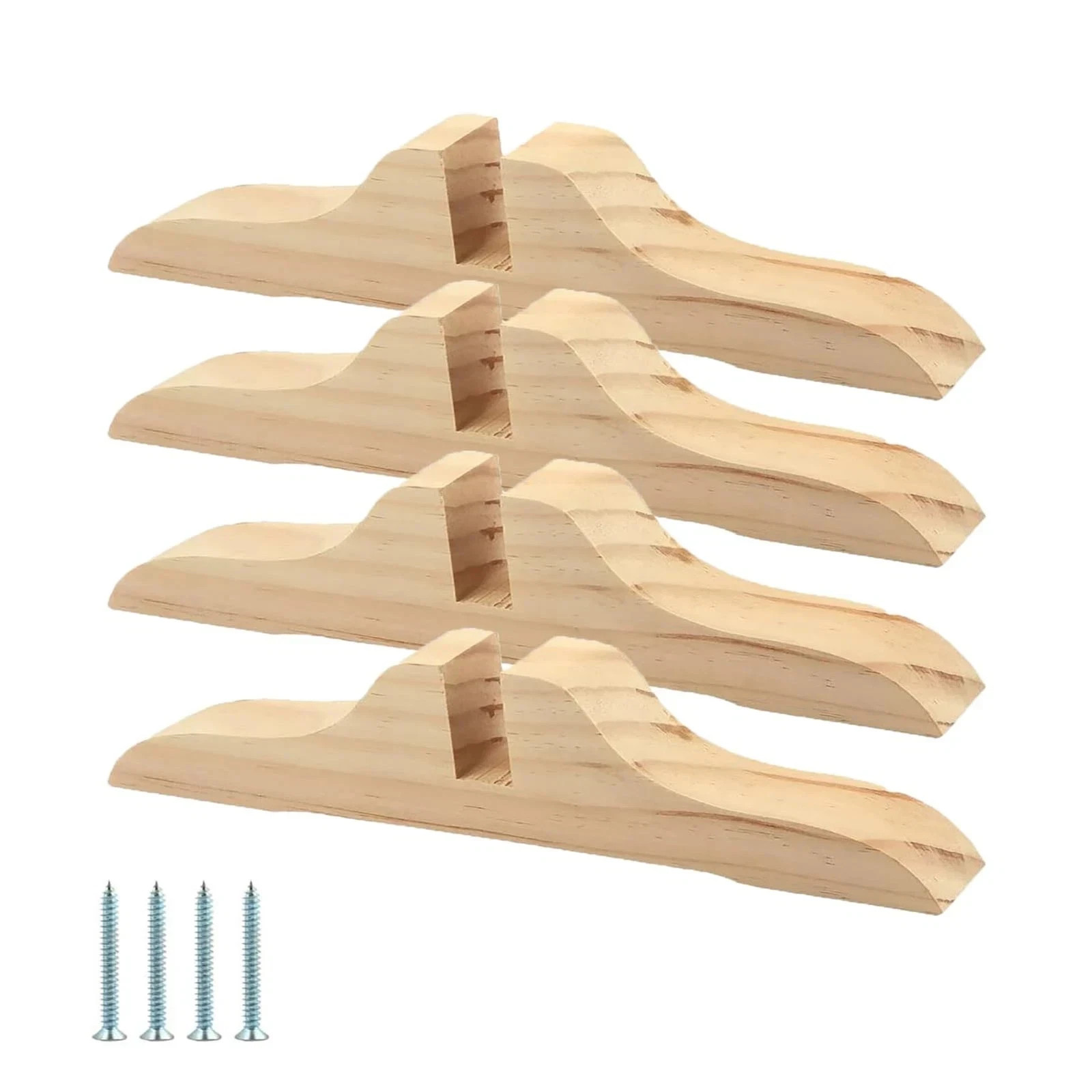 4pcs Folding Room Divider Stand Room Dividers Screen Holder Feet Partition Wo