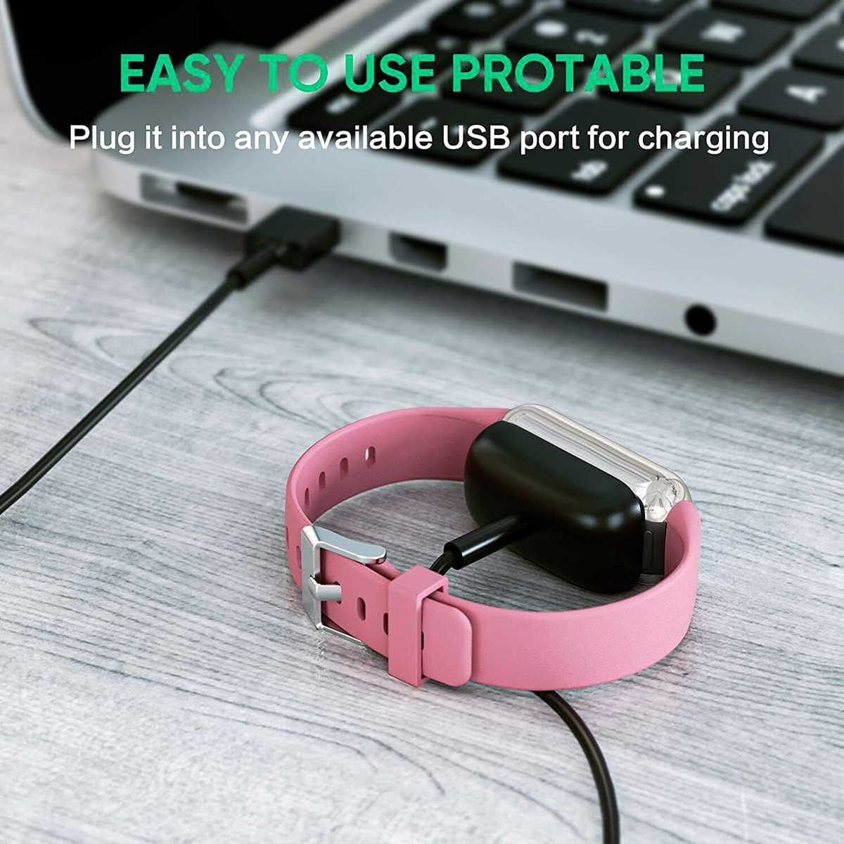 Magnetic Charging Cable for Fitbit Luxe Charge 5, 50cm Replacement Cord 2-Pack