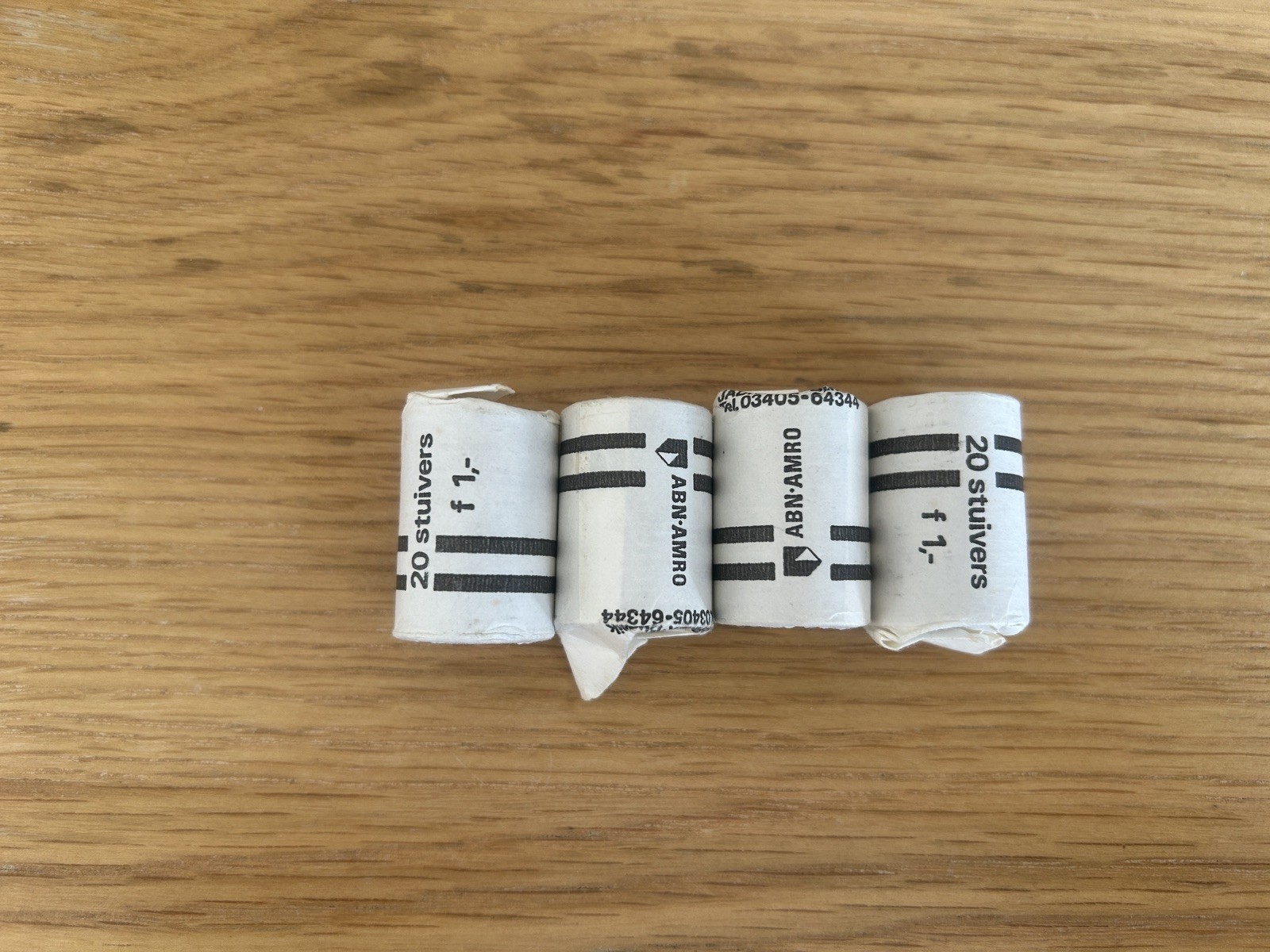 4 x Rolls of 20 Dutch 5 Cents Coins from ABN Amro Bank Netherlands 80 Coins (2)