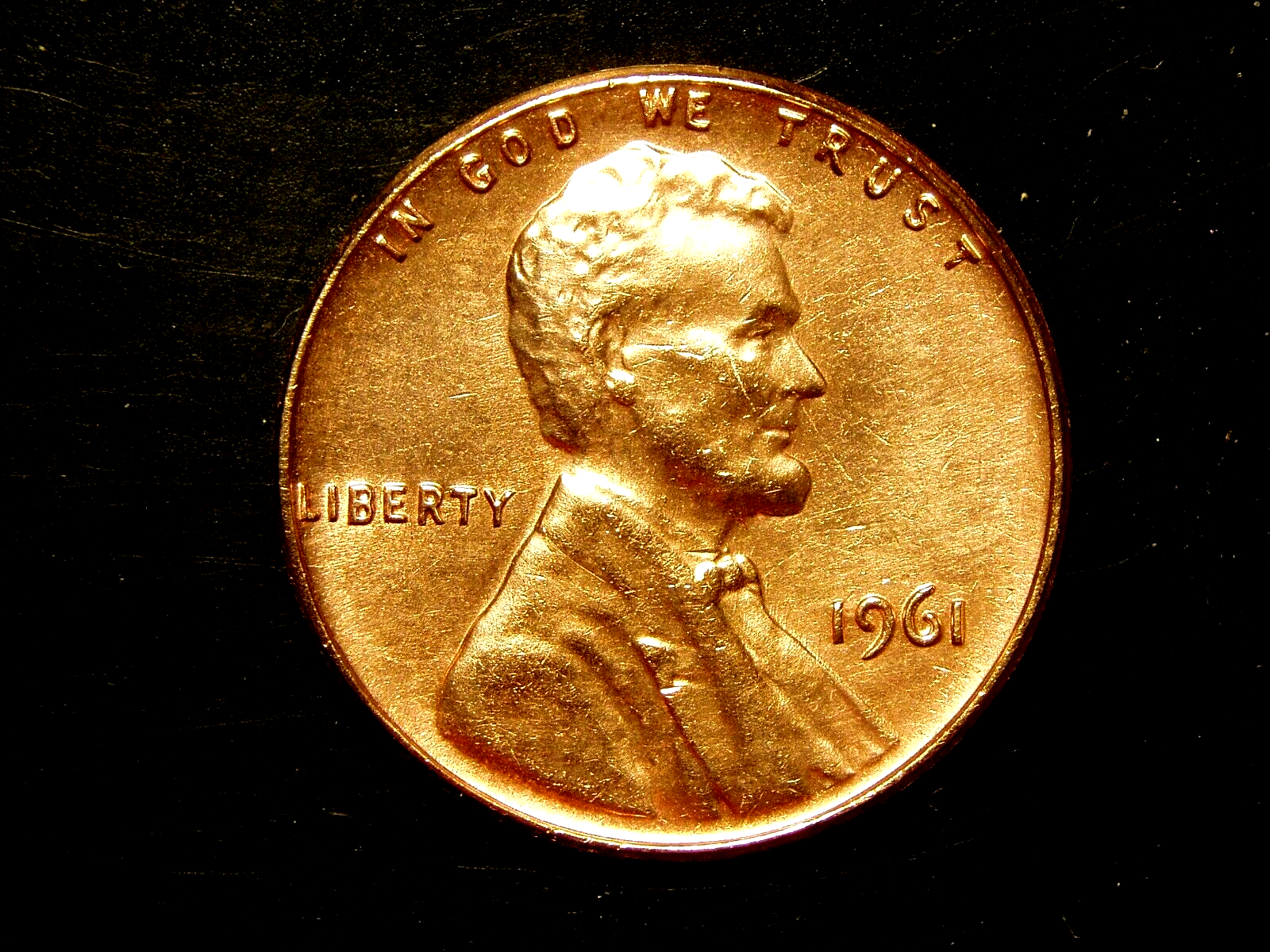 1961 CLEANED LINCOLN MEMORIAL CENT #34