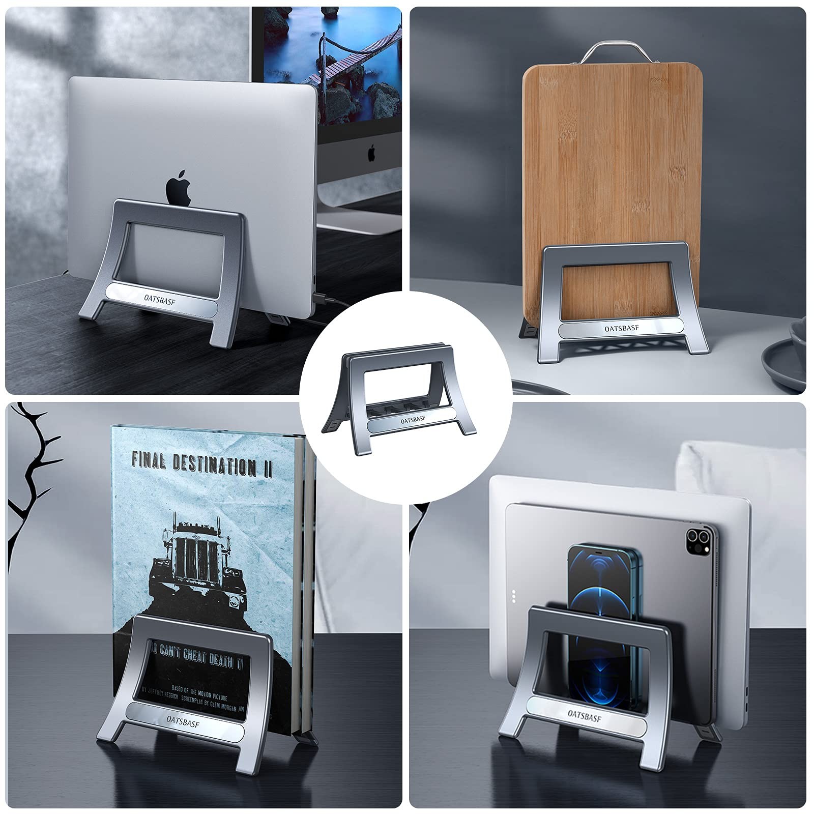 nediea Vertical Laptop Stand,Gravity Auto Lock Computer Stand, Stand...