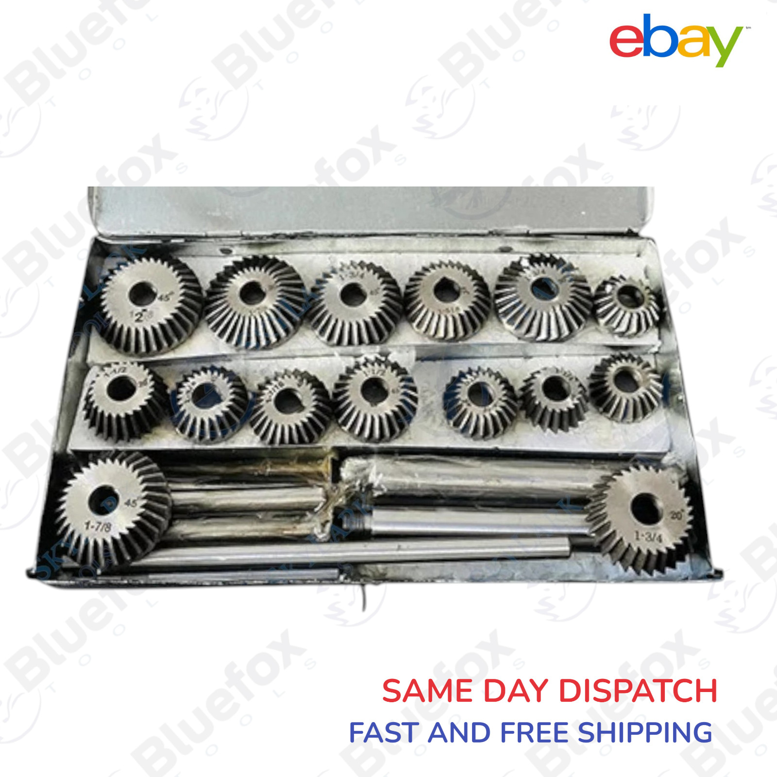 Valve Seat And Carbon Steel Face HCS Cutter Set 15Pcs with Metal Box USA SKYLARK