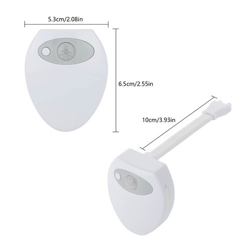 Toilet Night Light 16 Color LED Motion Activated Sensor Bathroom Bowl Seat Lamp