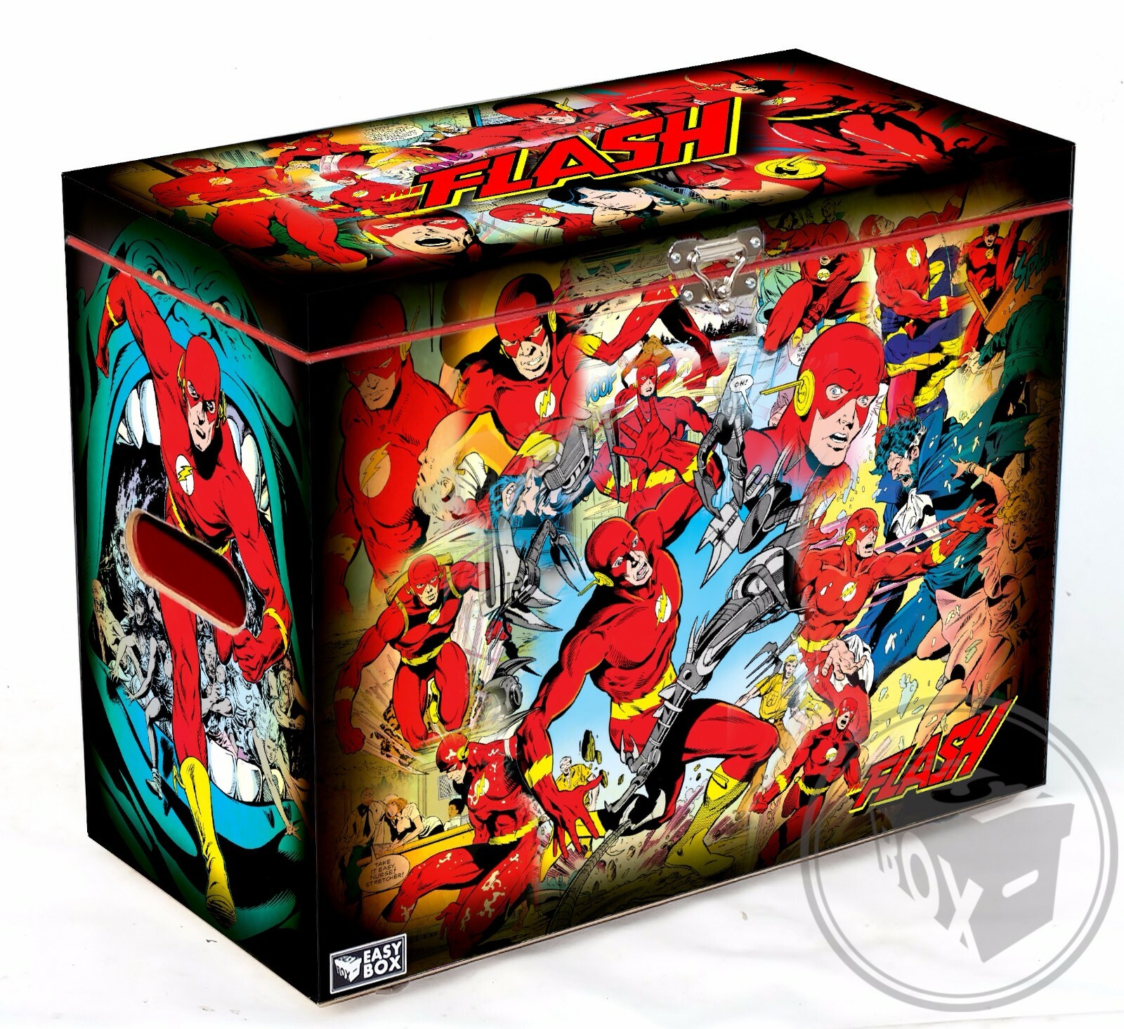 The Flash 80's - Large Comic Book Hard Box Chest MDF