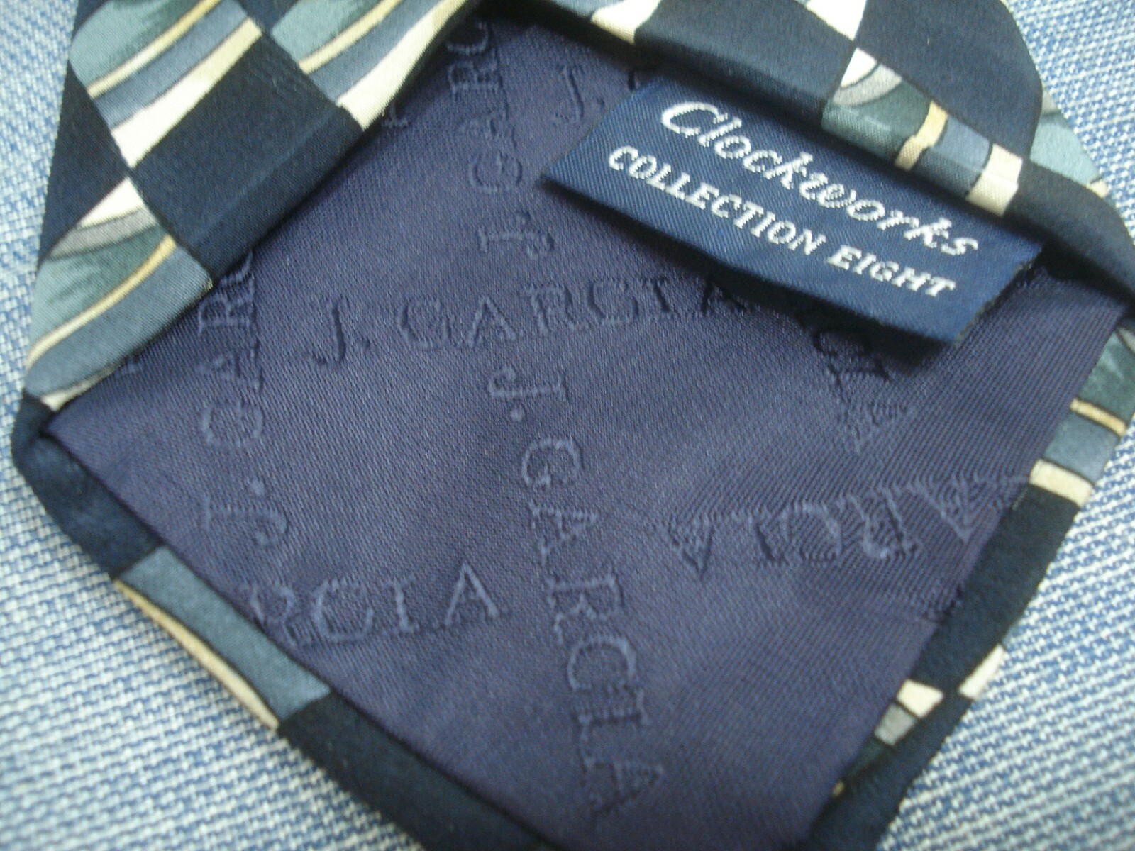 Jerry Garcia Tie CLOCKWORK Collection eight NICE LQQK!