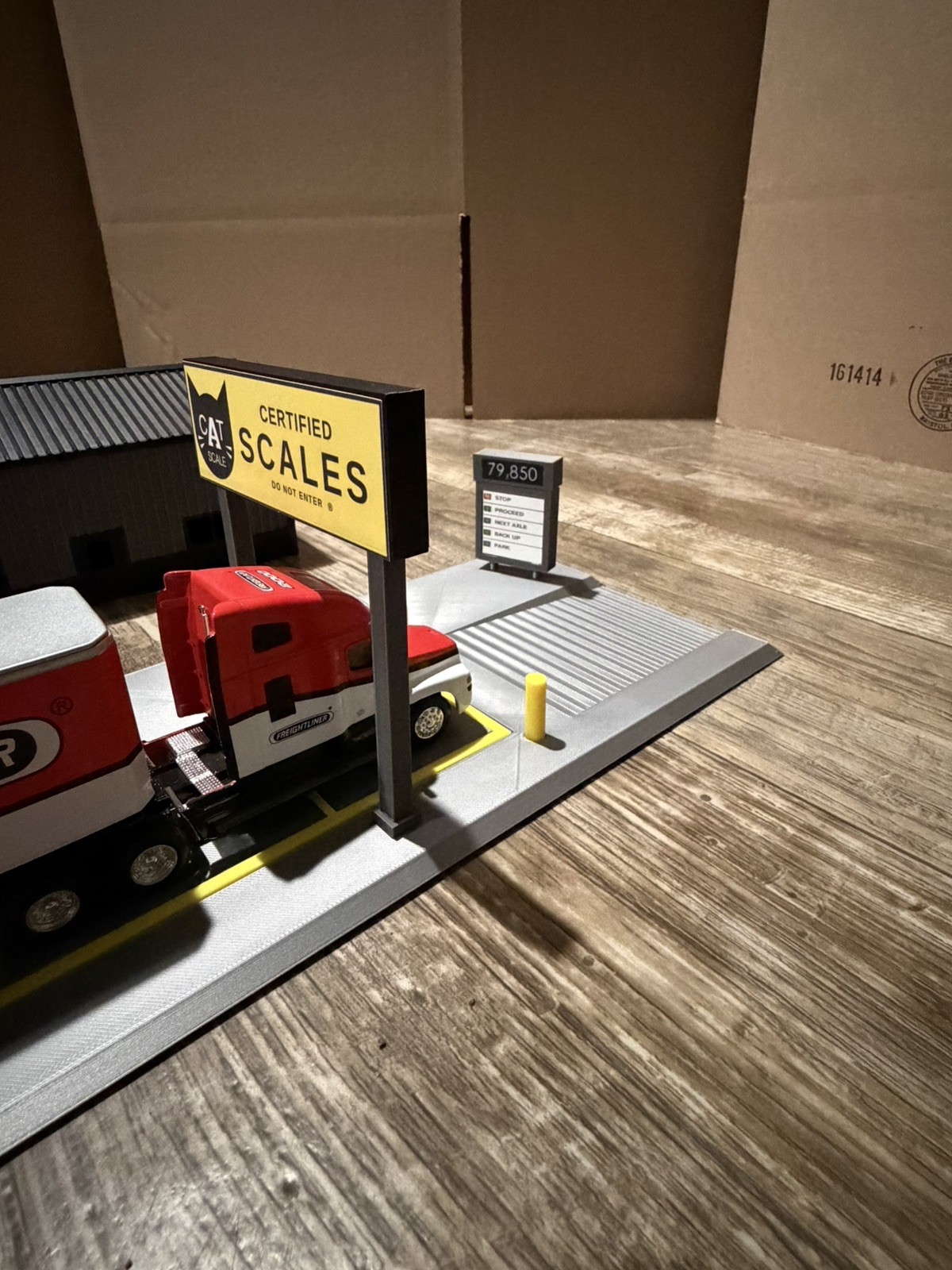 1:64 Scale CAT Scale Weigh Station Diorama 3D Printed Display Custom