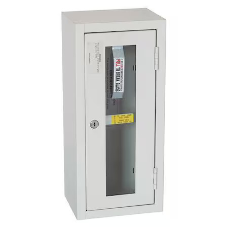 Zoro Select 35Gx48 Fire Extinguisher Cabinet, Surface Mount, 17 15/16 In, 35Gx48