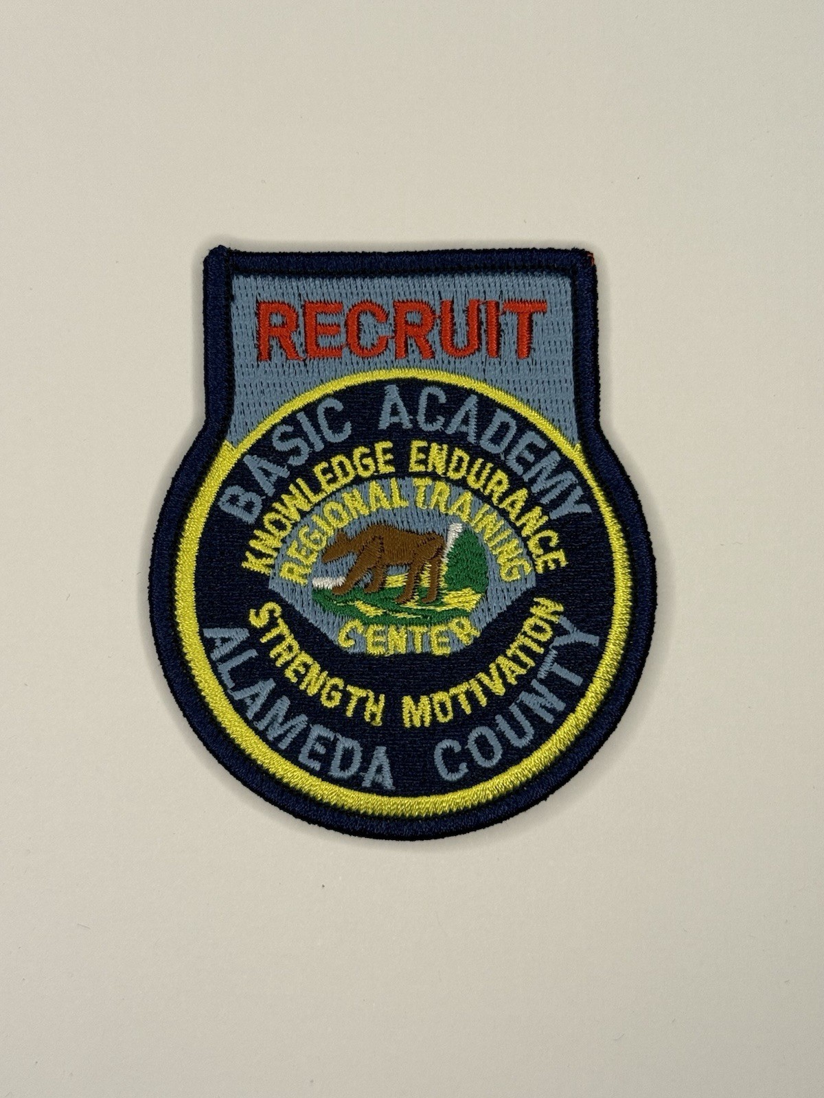 Alameda County California Basic Police Academy Recruit Patch