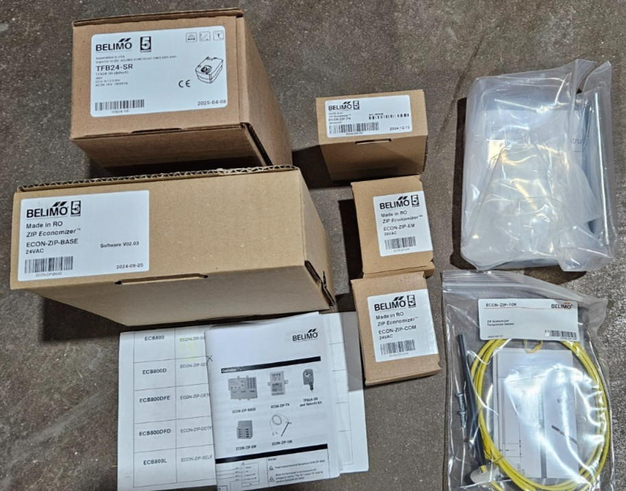 Belimo ECON-ZIP-SETF Economizer Kit (Daikin ZZPLIECB800)