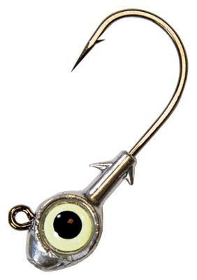 Z-Man Trout Eye Jigheads 1/4 oz Glow 3 Pack