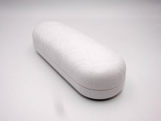 New Oakley Hard Clamshell White Eyeglasses Case with Oakley Logo - Small / White