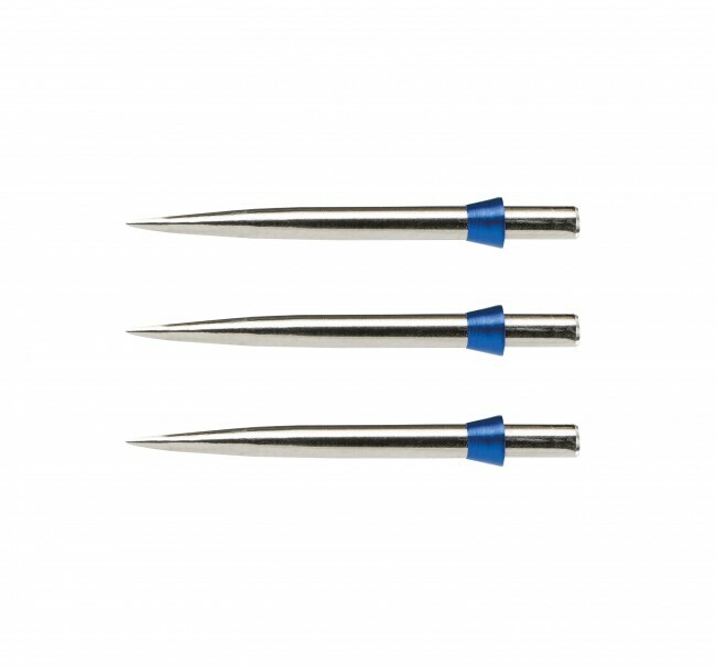 Red Dragon Dart Points Silver Standard 32mm with Blue Tridents