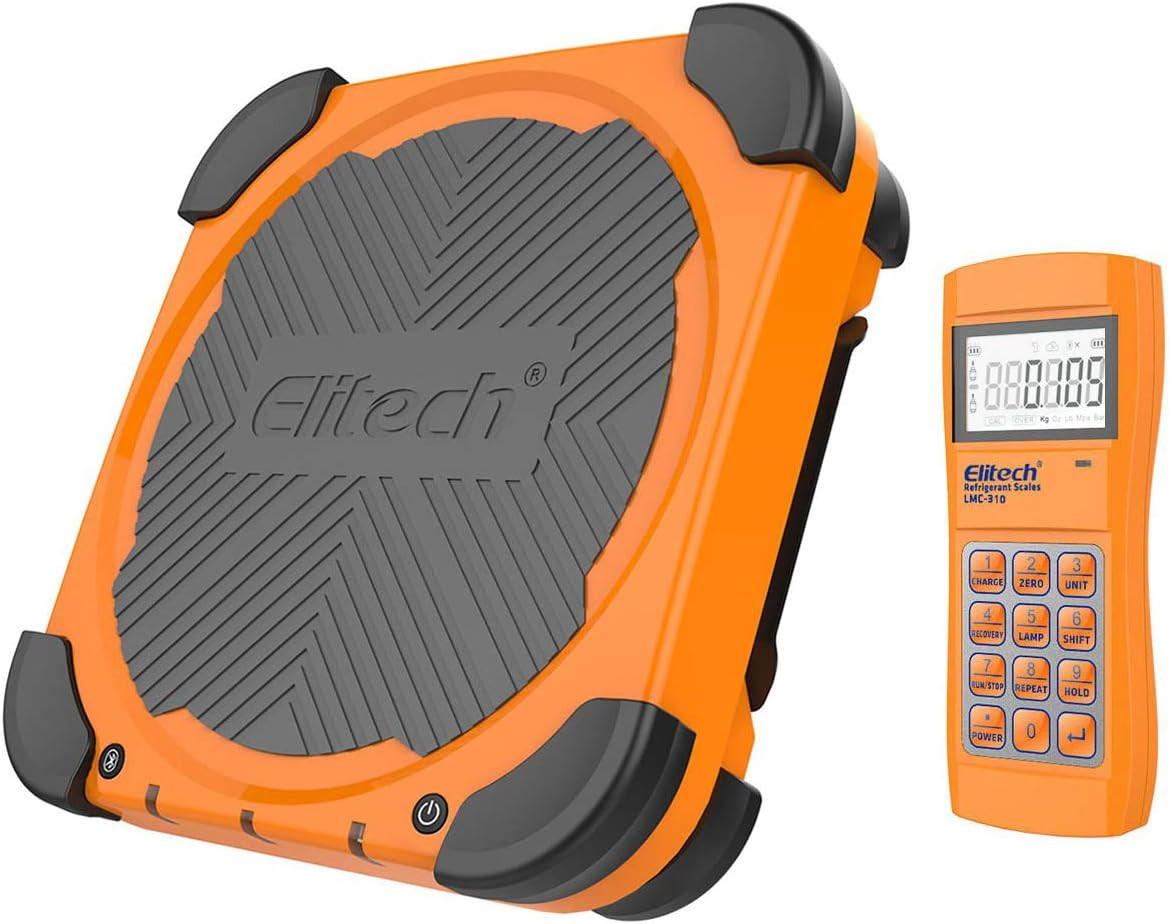 Elitech LMC-310 Wireless Refrigerant Scale Freon Scale with Charging Valve 220 l