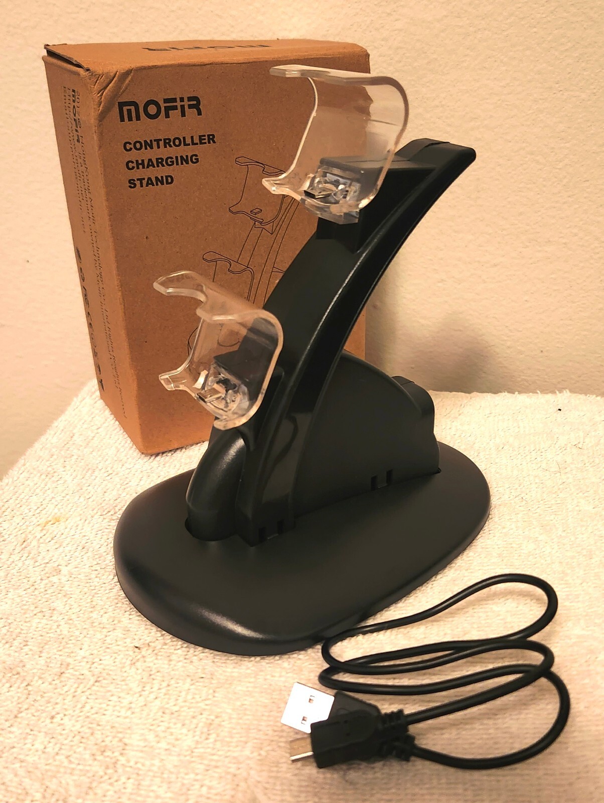 Fast Charging Stand For 2 Sony PS4 Controller; Dual Station Dock, USB, LED