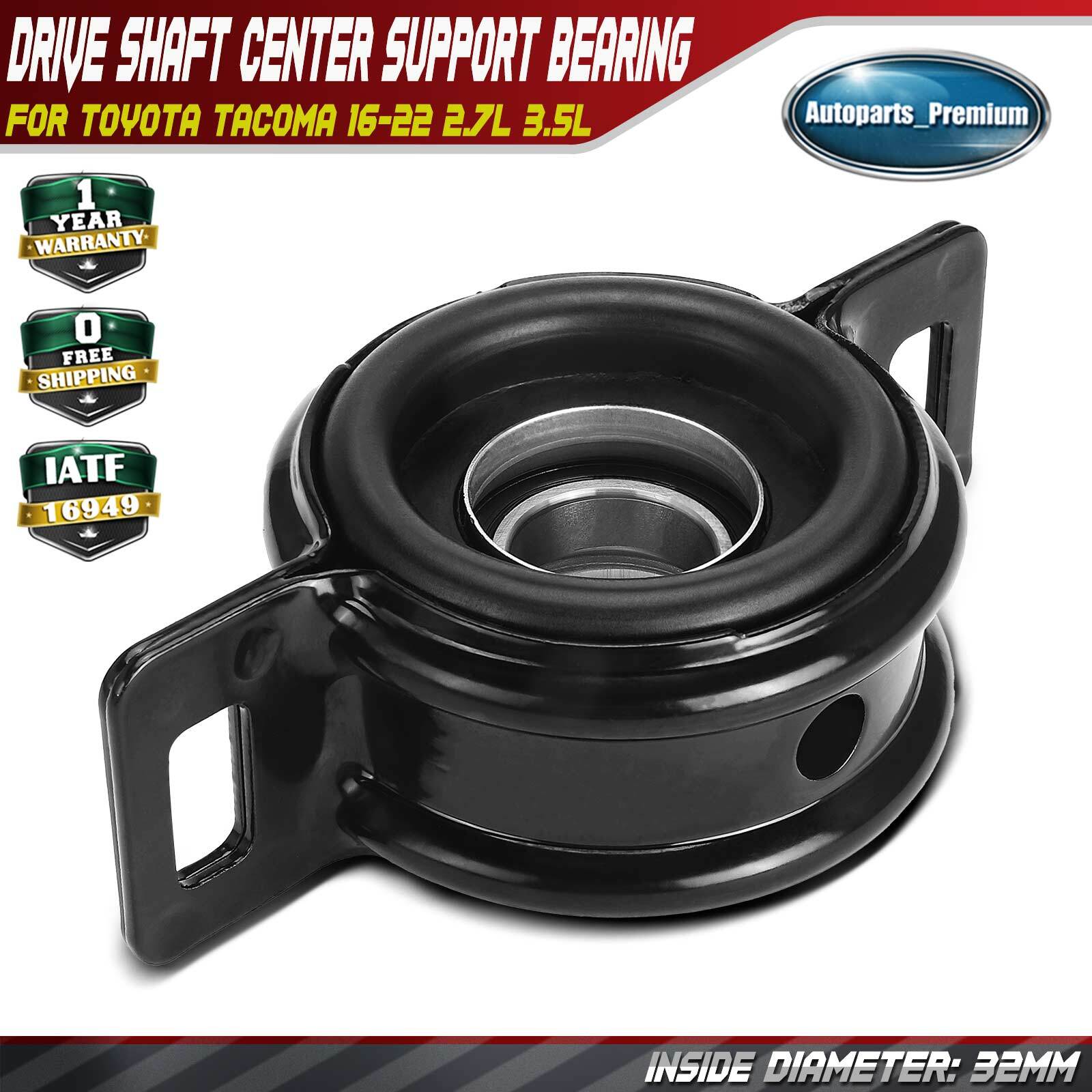 Lower 32mm Drive Shaft Center Support Bearing for Toyota Tacoma 16-22 2.7L 3.5L