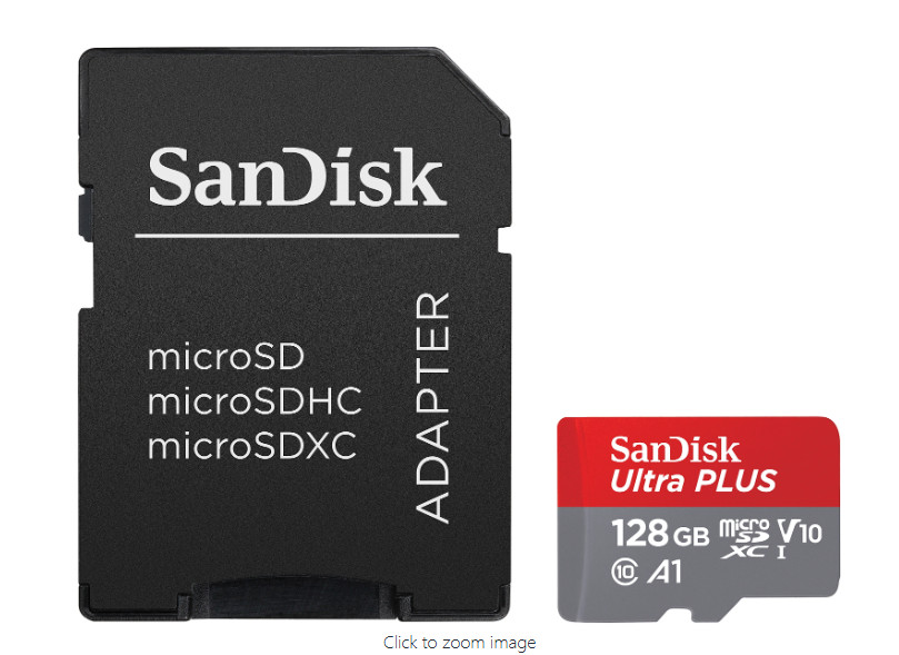 Sandisk 128GB Ultra PLUS MicroSDXC Card - New Sealed