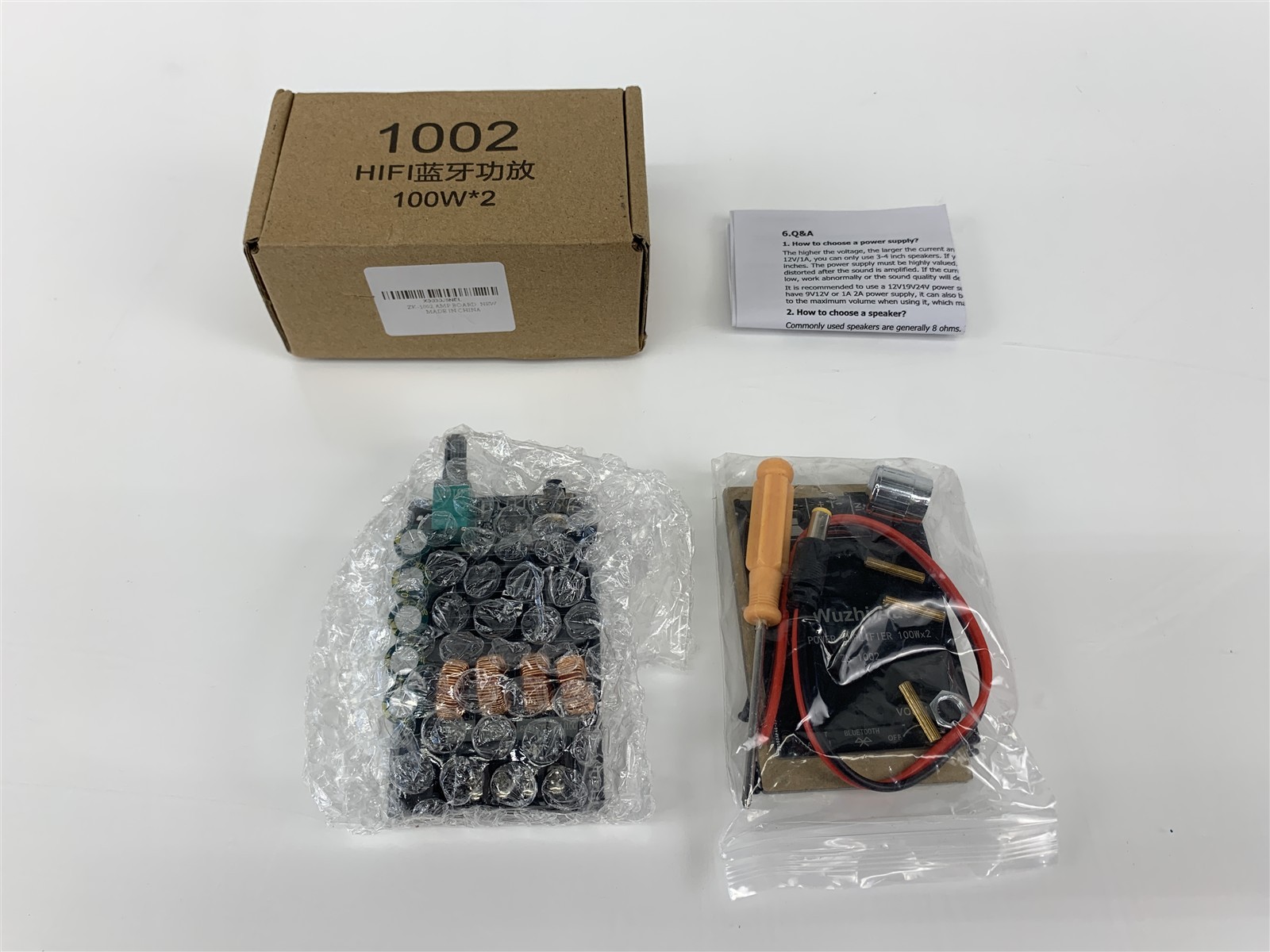 ZK ZK‑1002T Bluetooth 5.0 2‑Channel Class‑D Audio Amplifier Board ZK-1002