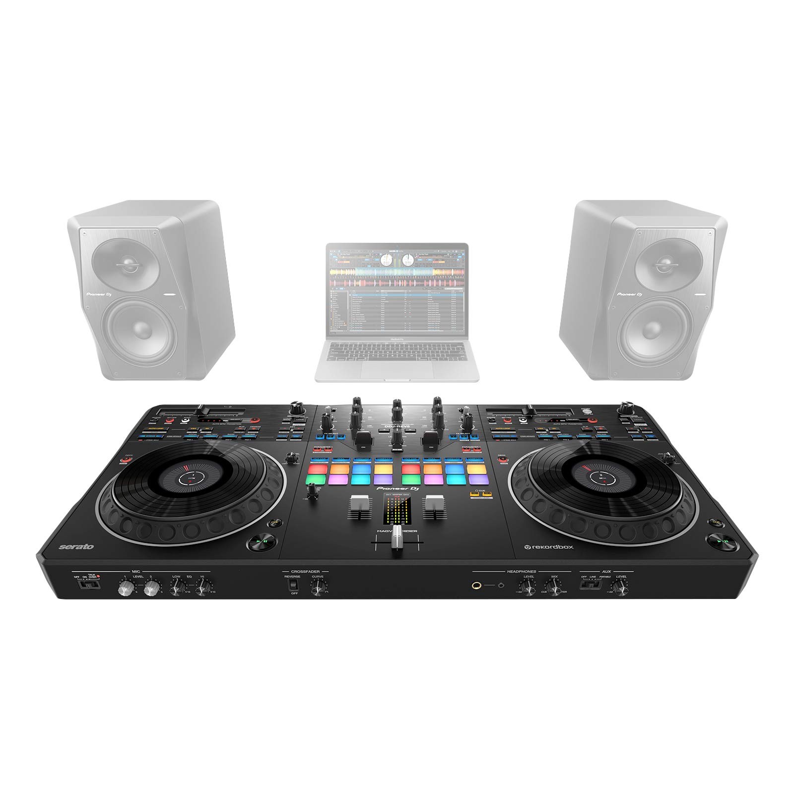 Pioneer DJ DDJ-REV5 Scratch-Style DJ Controller with Headliner Case