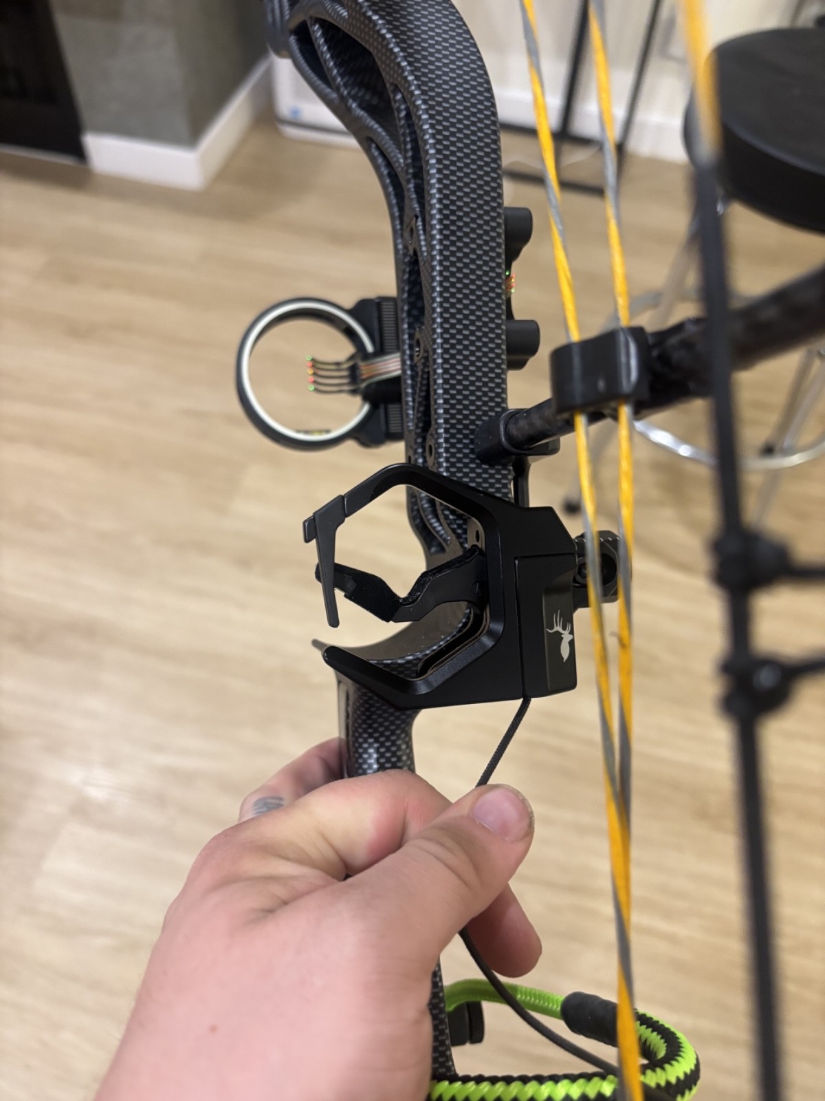 Diamond Archery Deploy SB Carbon Compound Bow Package & Trophy Ridge Accessories